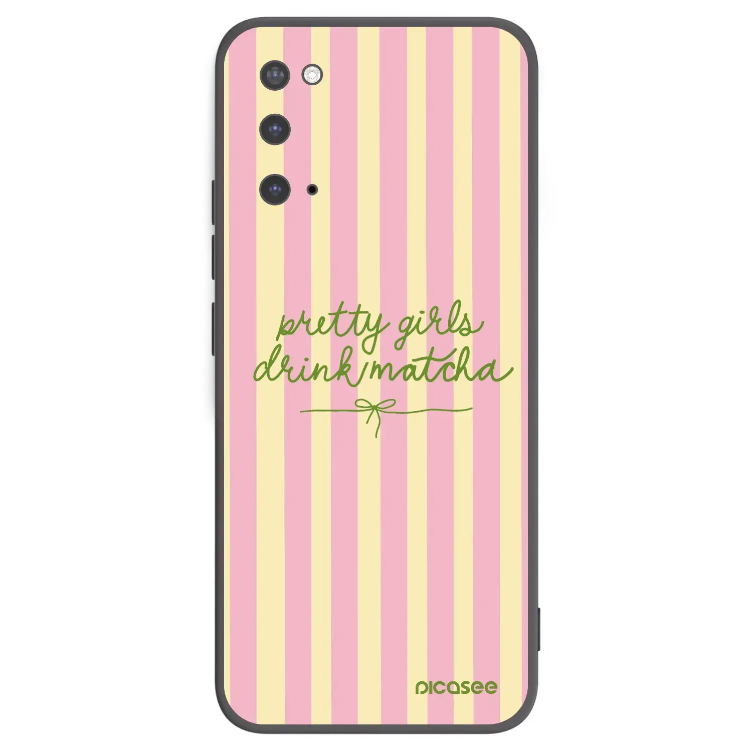 Silikonový černý obal pro Samsung Galaxy S20 G980F - Pretty matcha