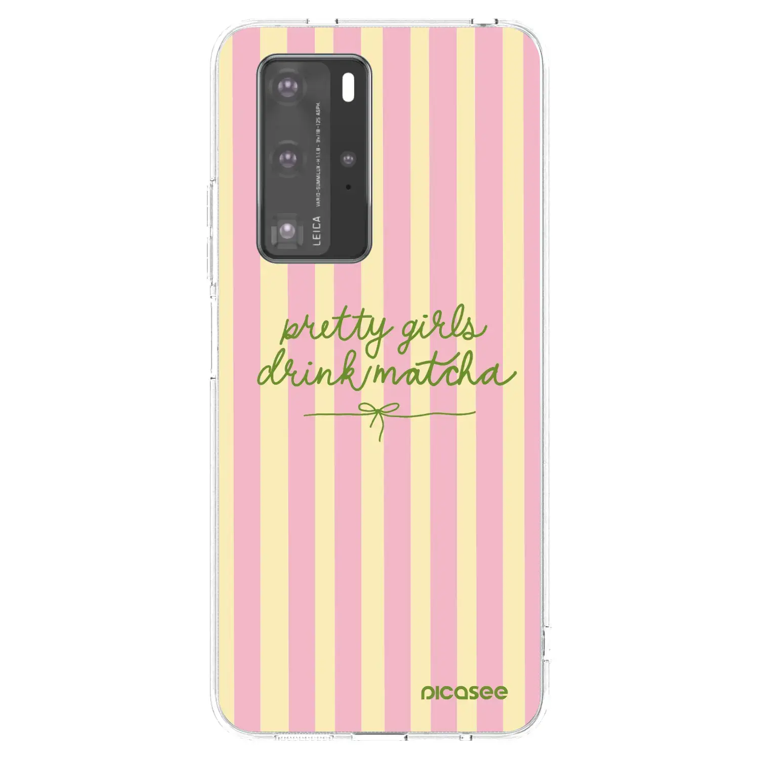 Silikonový průhledný obal pro Huawei P40 Pro - Pretty matcha