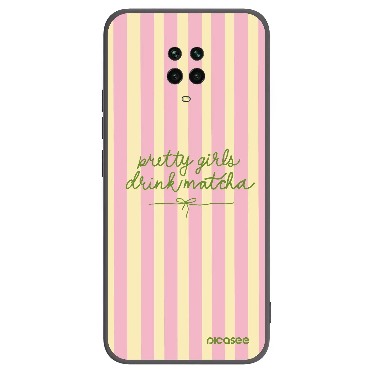 Silikonový černý obal pro Xiaomi Redmi Note 9 Pro - Pretty matcha