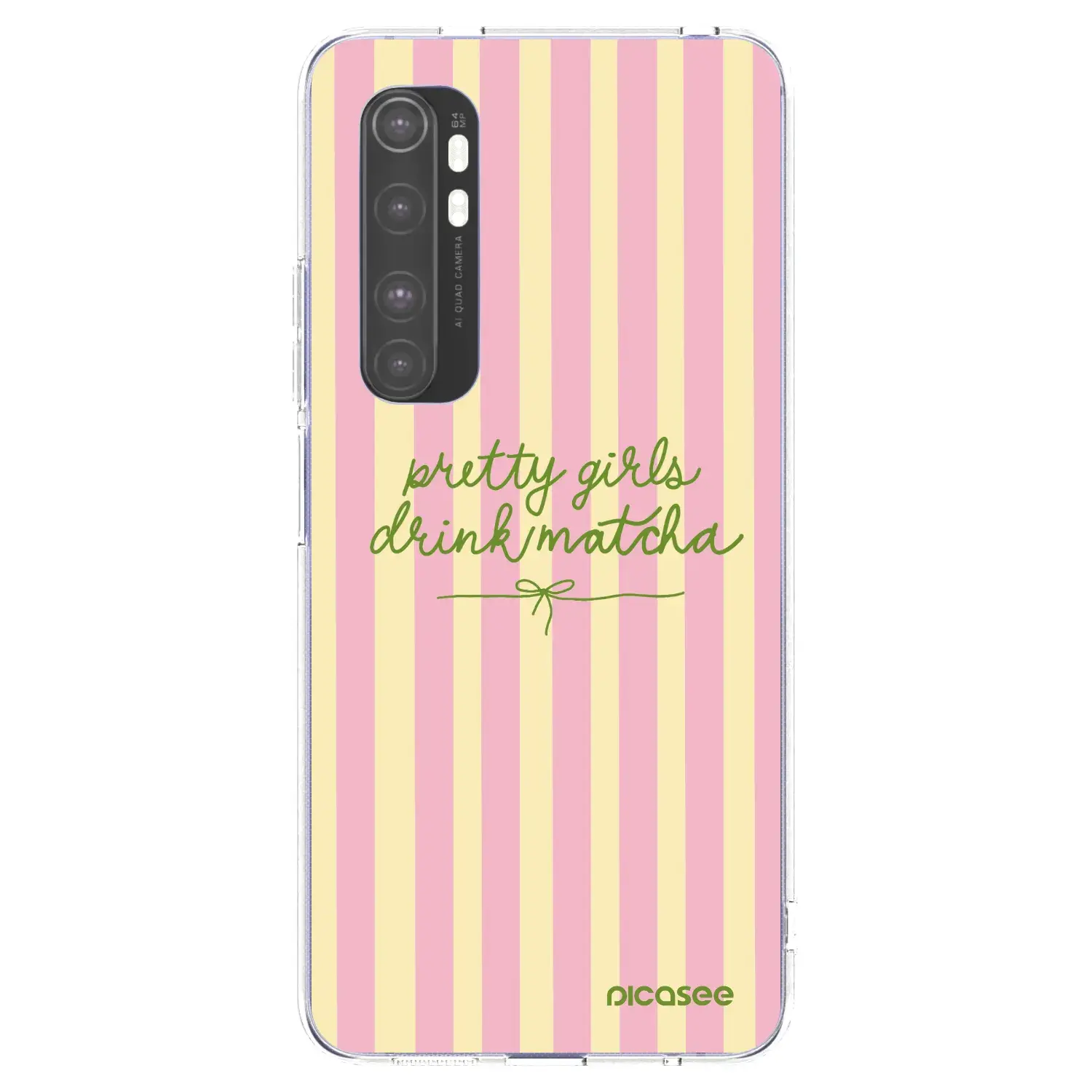 Silikonový průhledný obal pro Xiaomi Mi Note 10 Lite - Pretty matcha