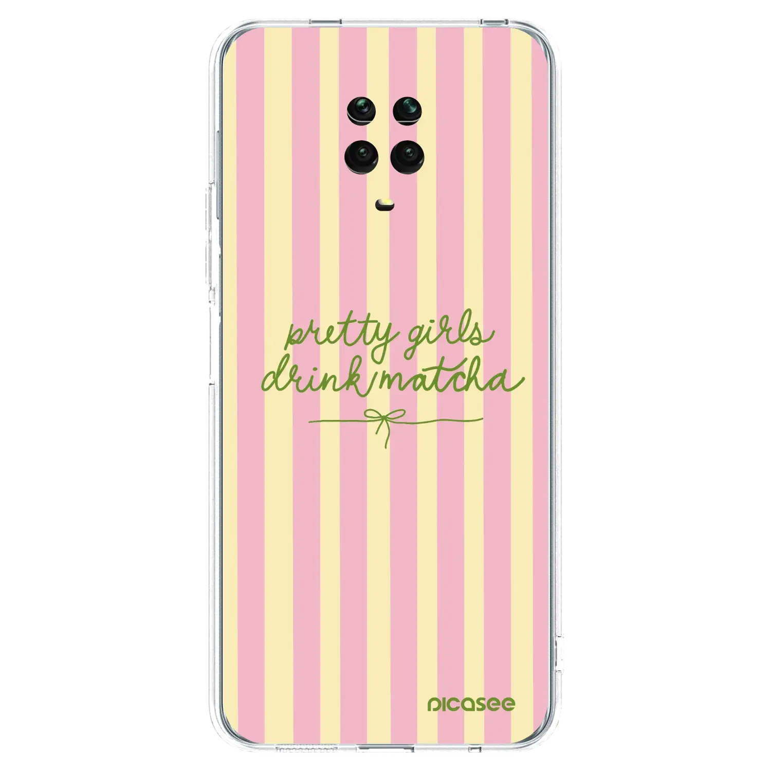 Silikonový průhledný obal pro Xiaomi Redmi Note 9S - Pretty matcha
