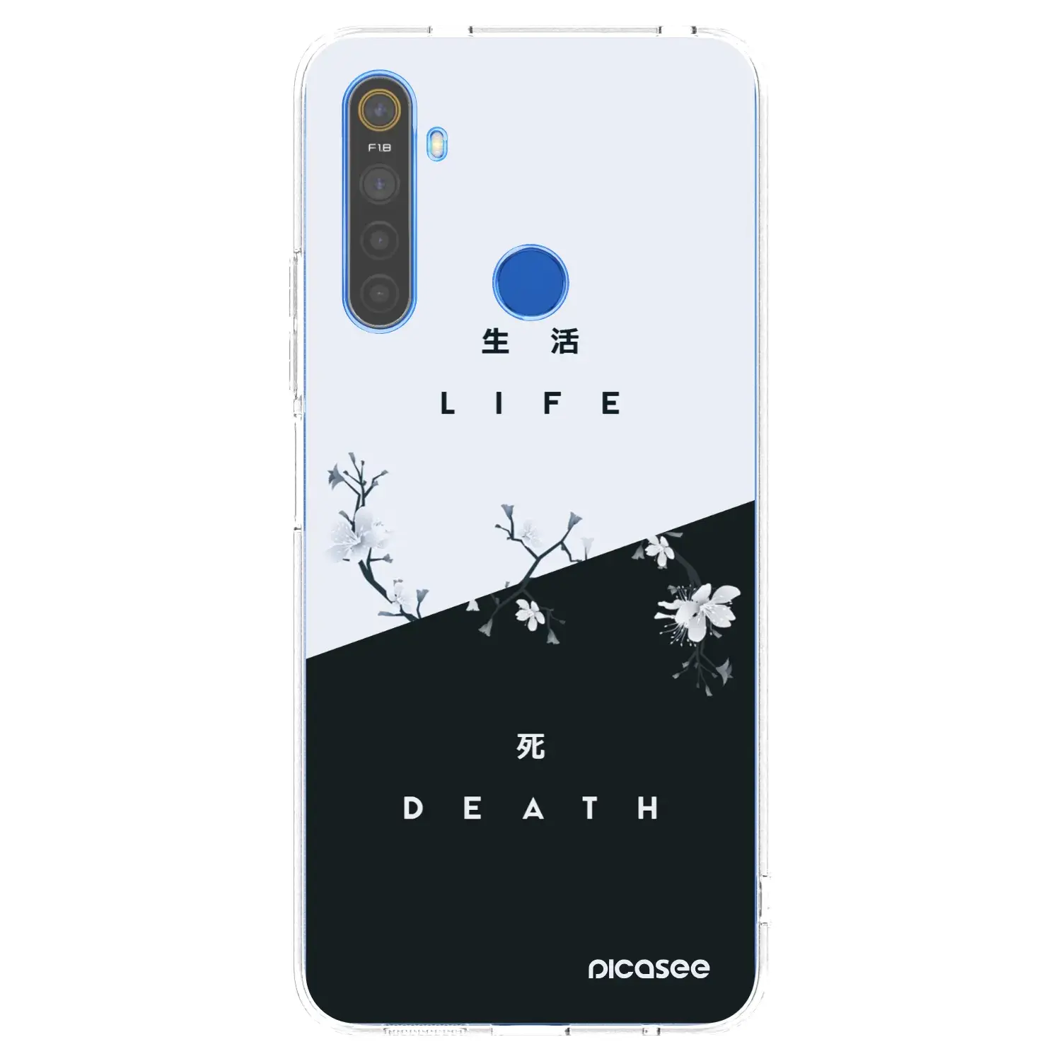 Silikonový průhledný obal pro Realme 5 - Živý - Mrtvý