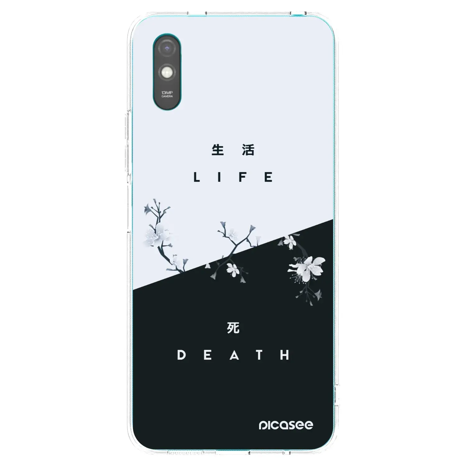 Silikonový průhledný obal pro Xiaomi Redmi 9AT - Živý - Mrtvý