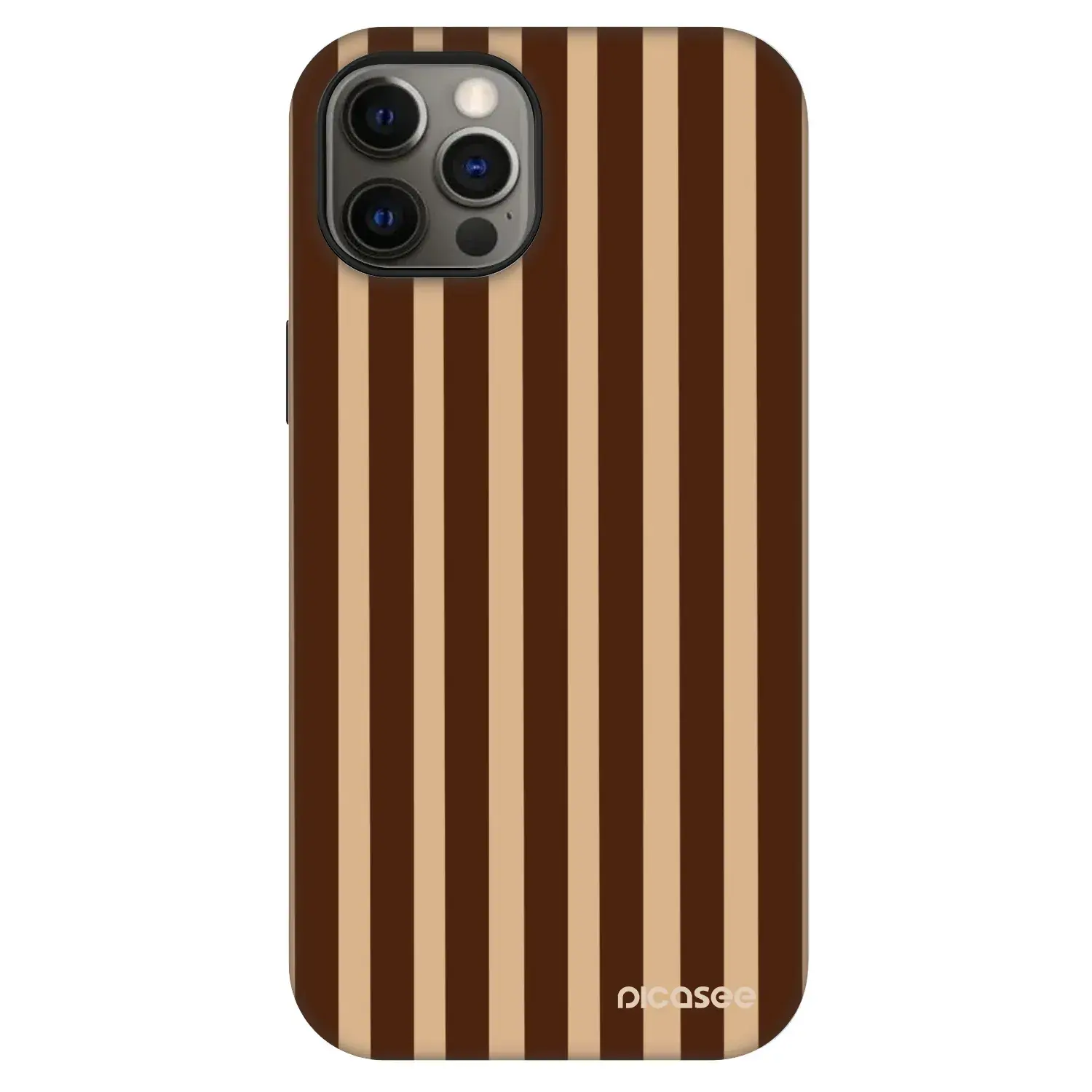 Fashion Case MagSafe Apple iPhone 12 - Brown lines