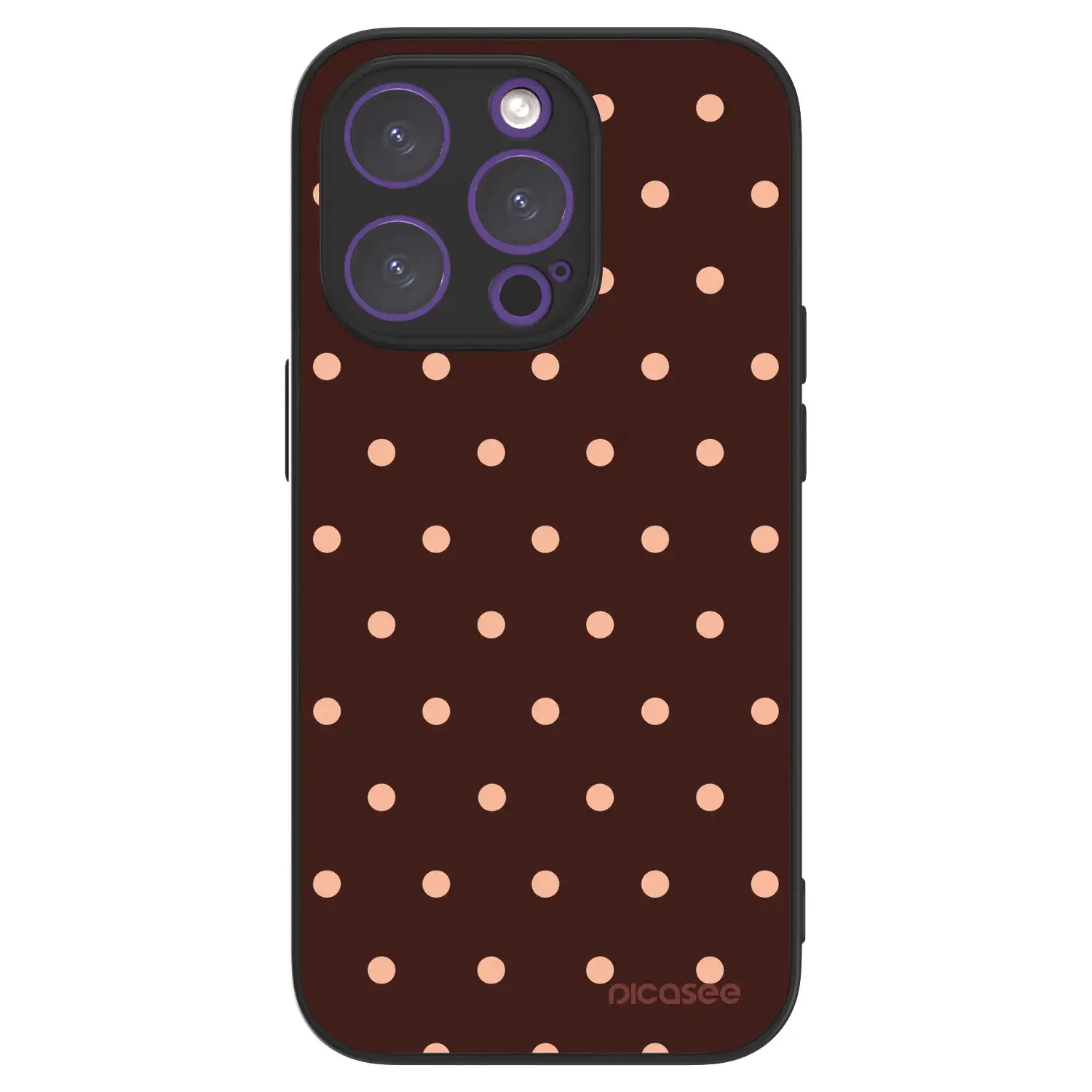 ULTIMATE CASE MagSafe pro Apple iPhone 14 Pro - Peach Dots & Chocolate