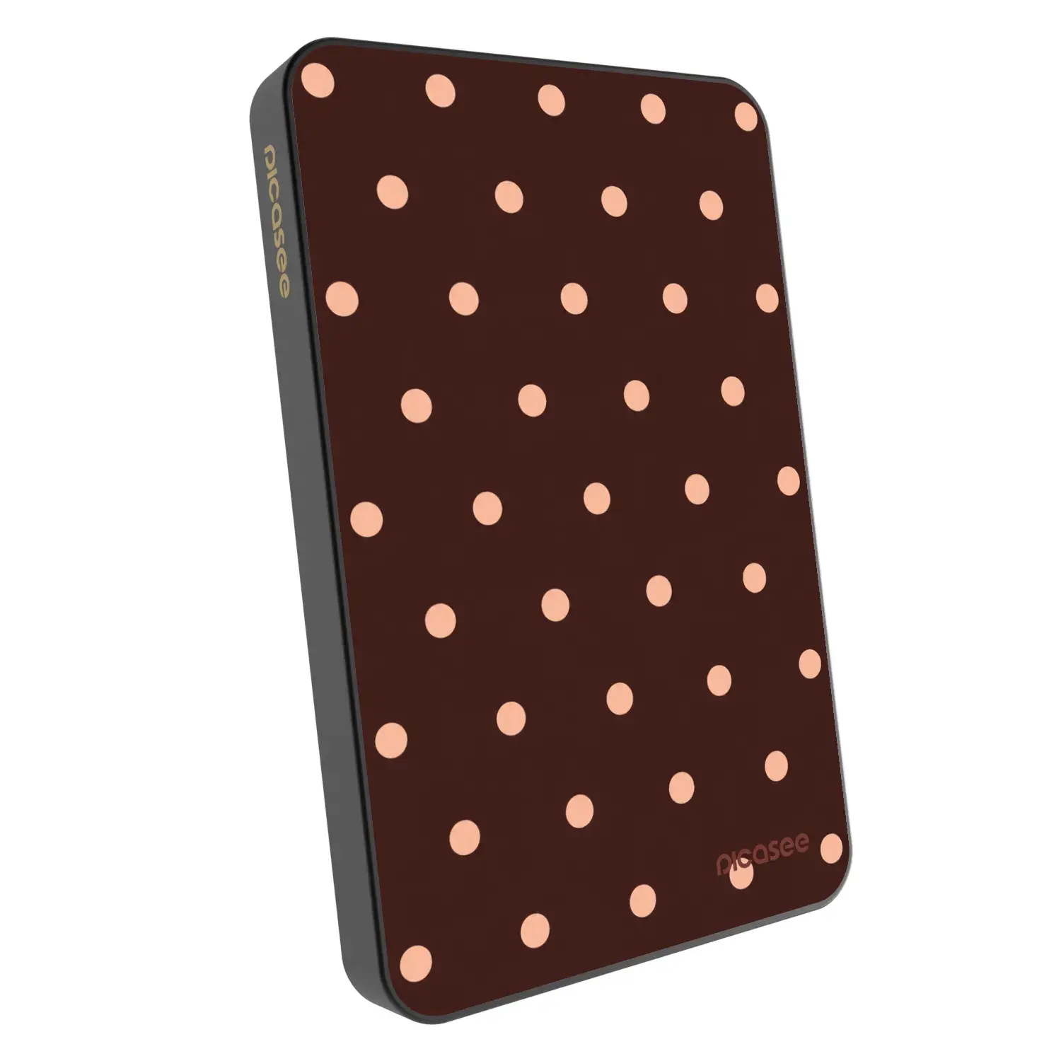 Powerbanka s MagSafe 5 000 mAh Šedá - Peach Dots & Chocolate