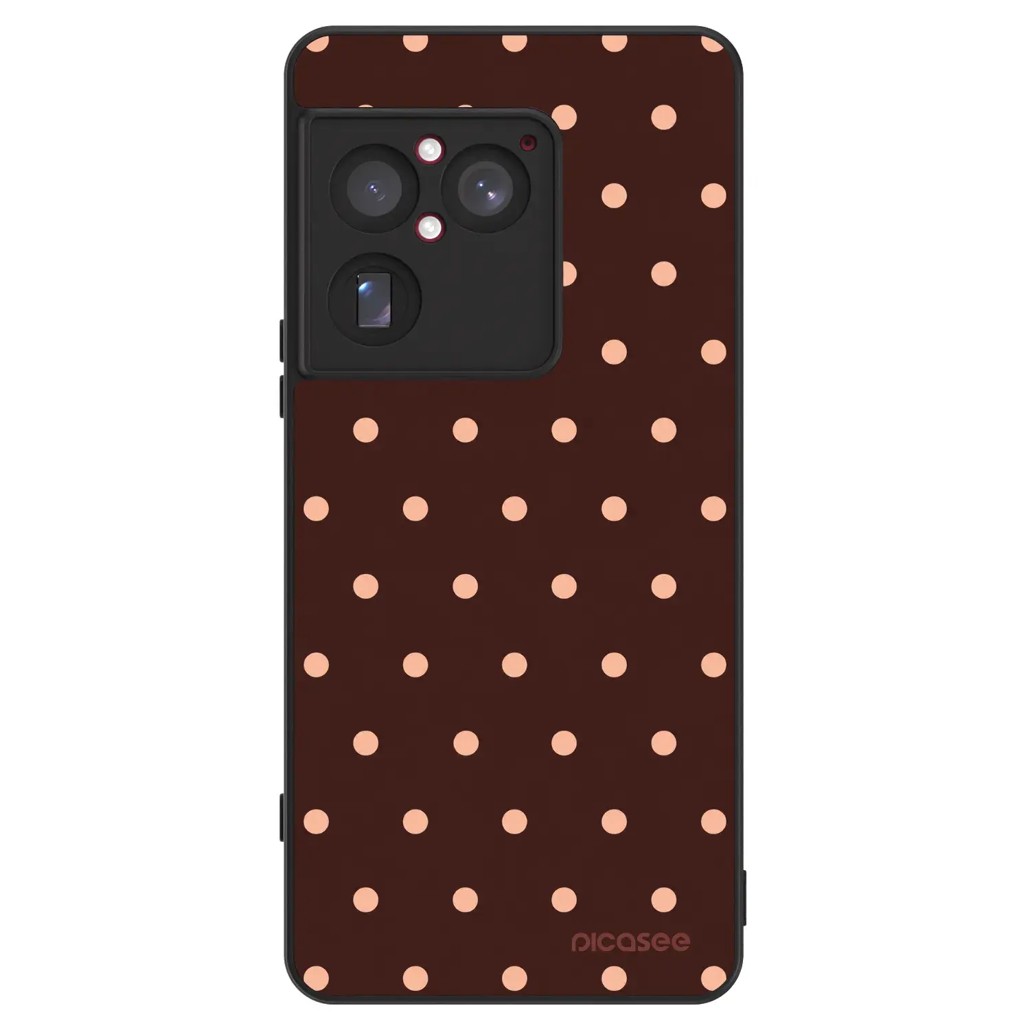 ULTIMATE CASE pro Sony Xperia 1 VIII 5G - Peach Dots & Chocolate