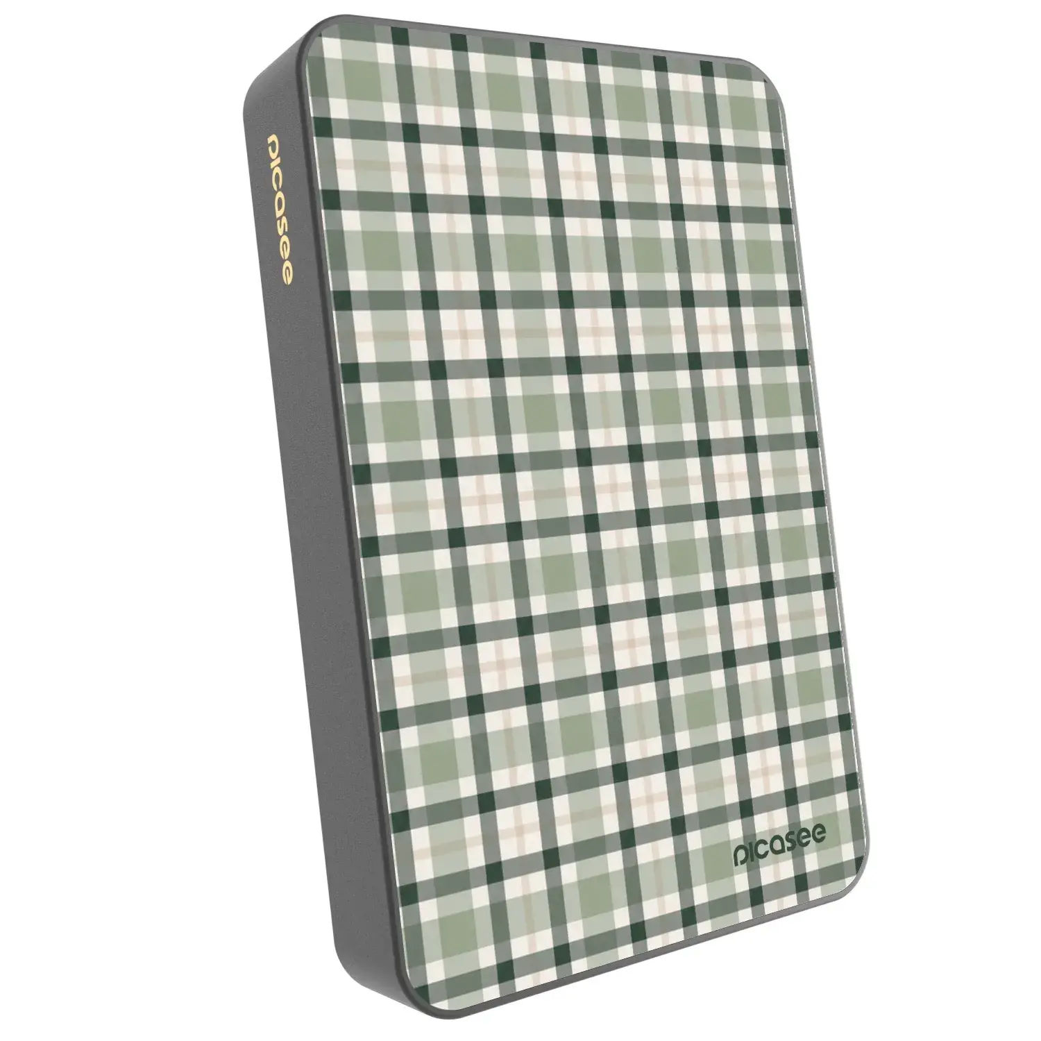 Powerbanka s MagSafe 10 000 mAh Šedá - Sage Tartan