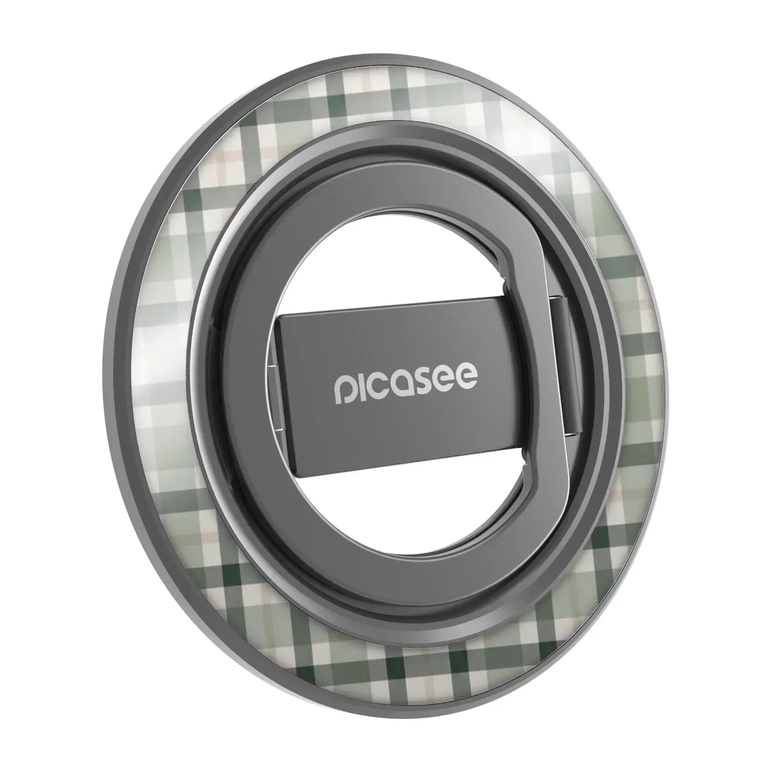 Magnetický držák - Černý - Sage Tartan