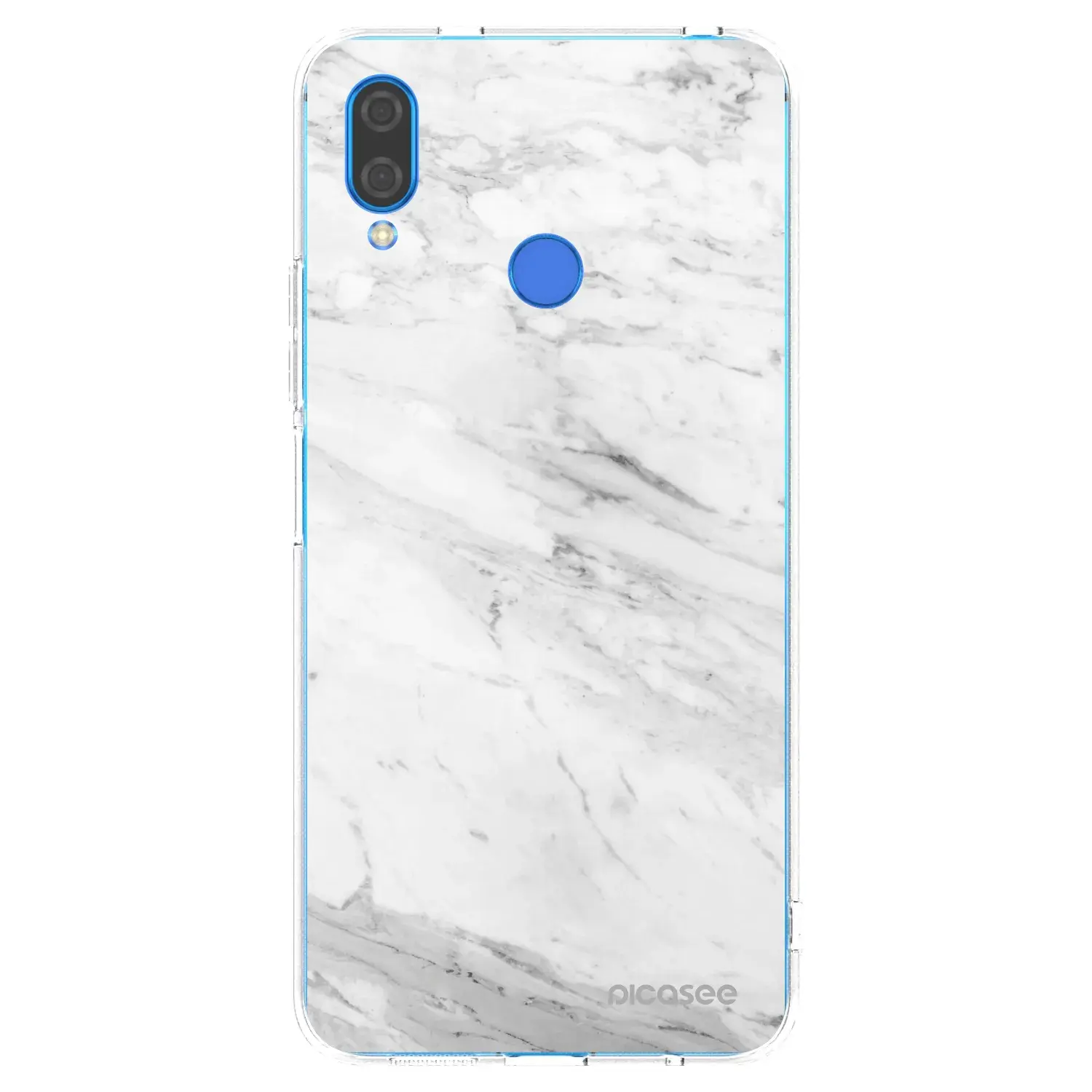 Silikonový průhledný obal pro Huawei Nova 3i - White marble
