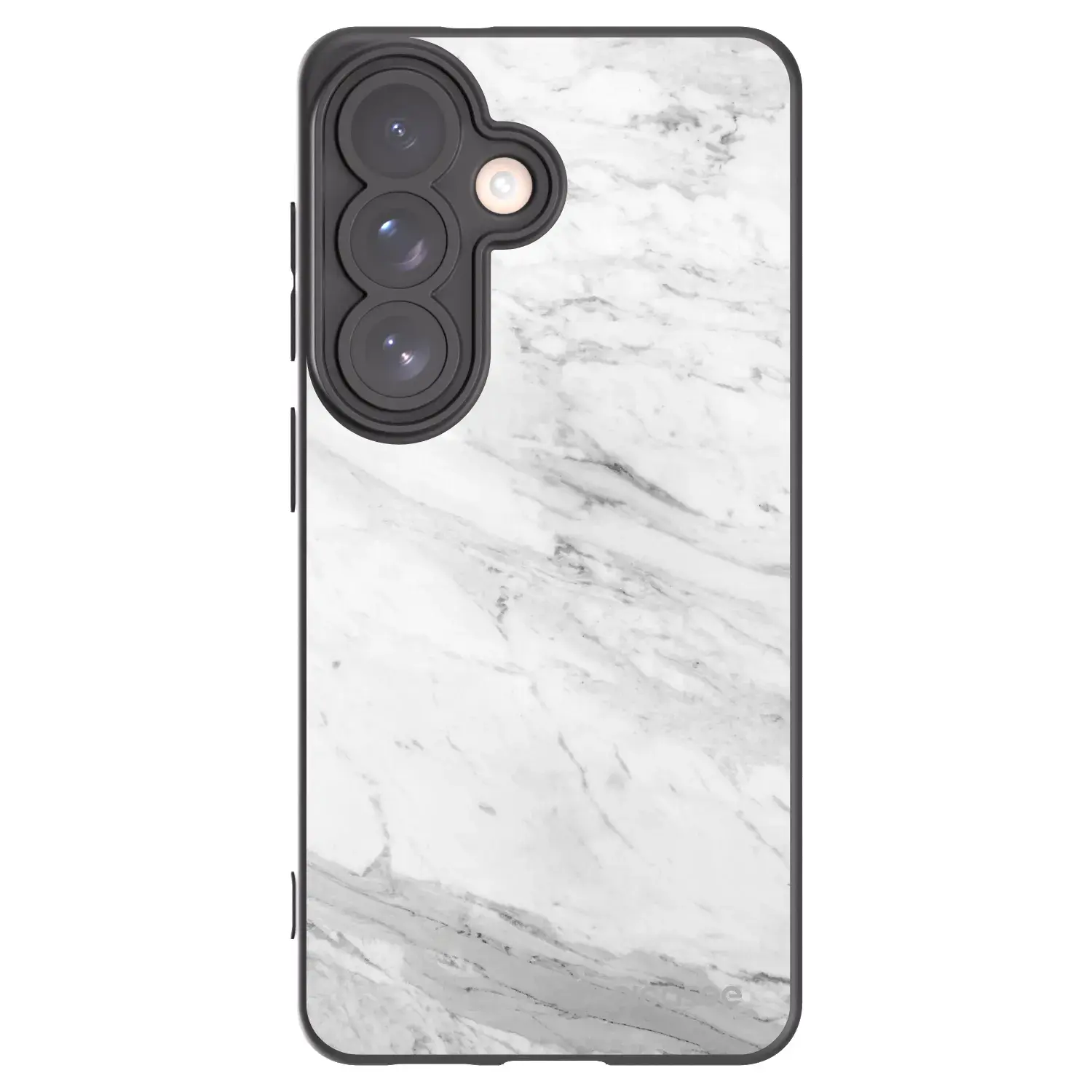 Silikonový černý obal pro Samsung Galaxy S26 - White marble