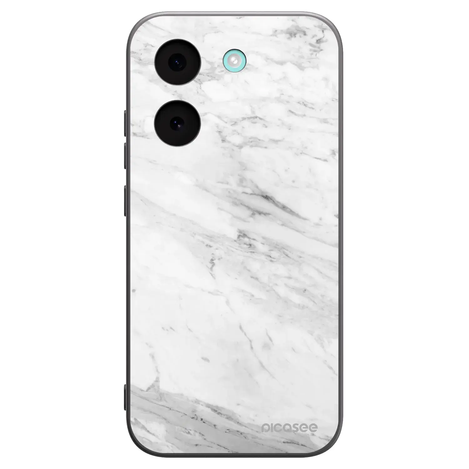Silikonový černý obal pro Xiaomi Poco X8 Pro - White marble