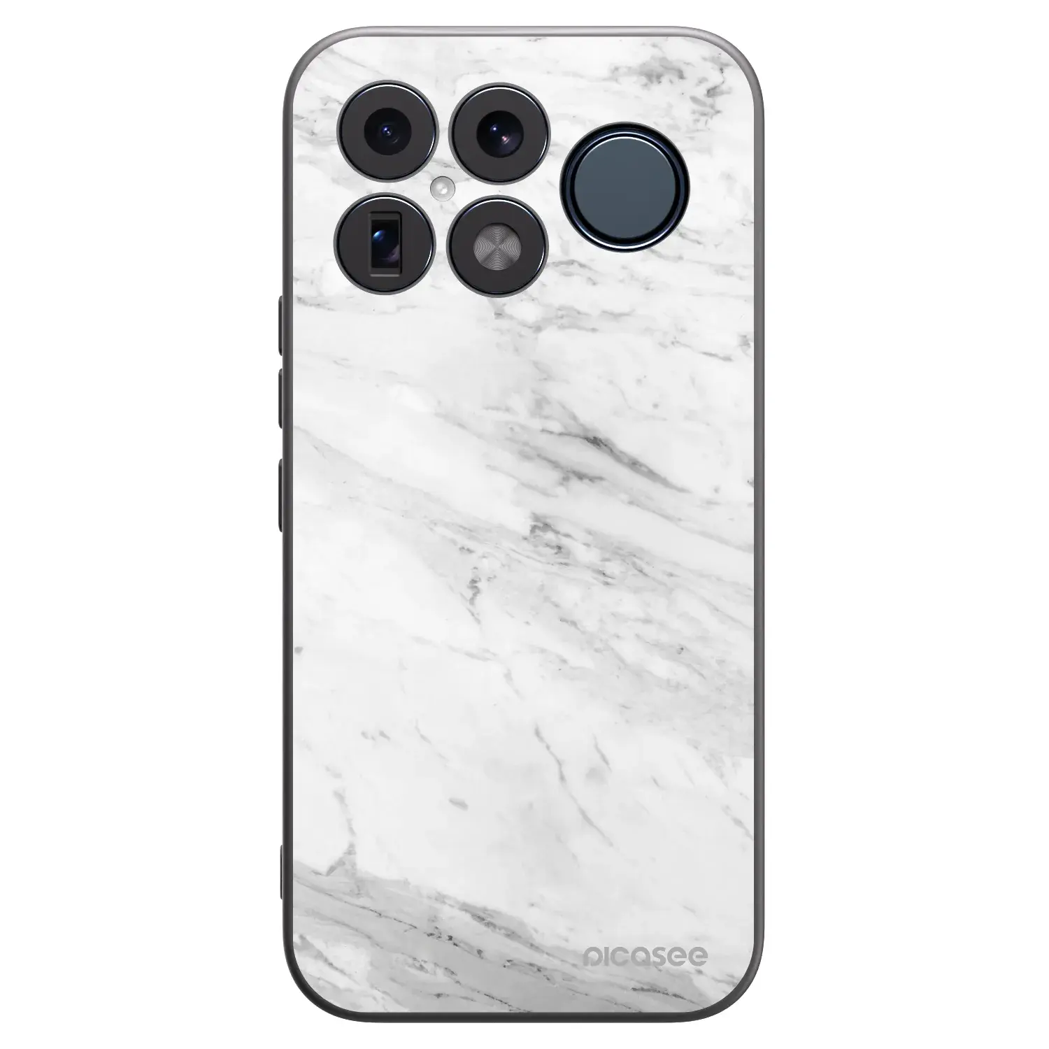 Silikonový černý obal pro Xiaomi Poco F8 Ultra - White marble