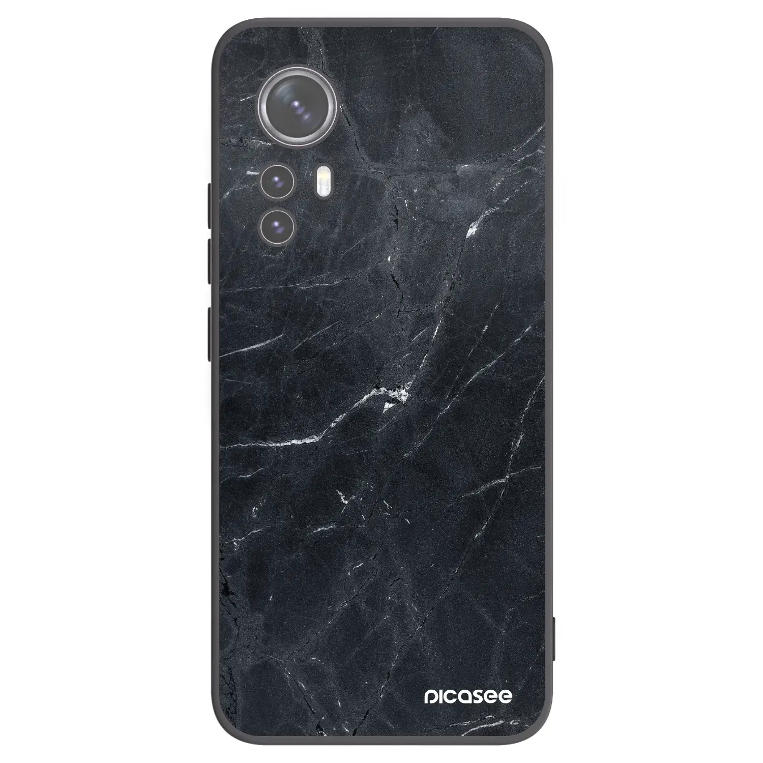 Silikonový černý obal pro Xiaomi 12X - Black marble