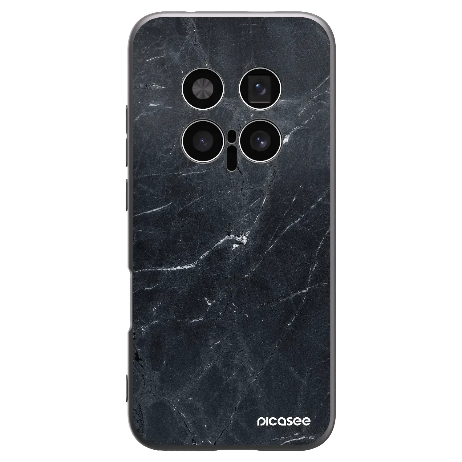 Silikonový černý obal pro Honor Magic8 Pro 5G - Black marble