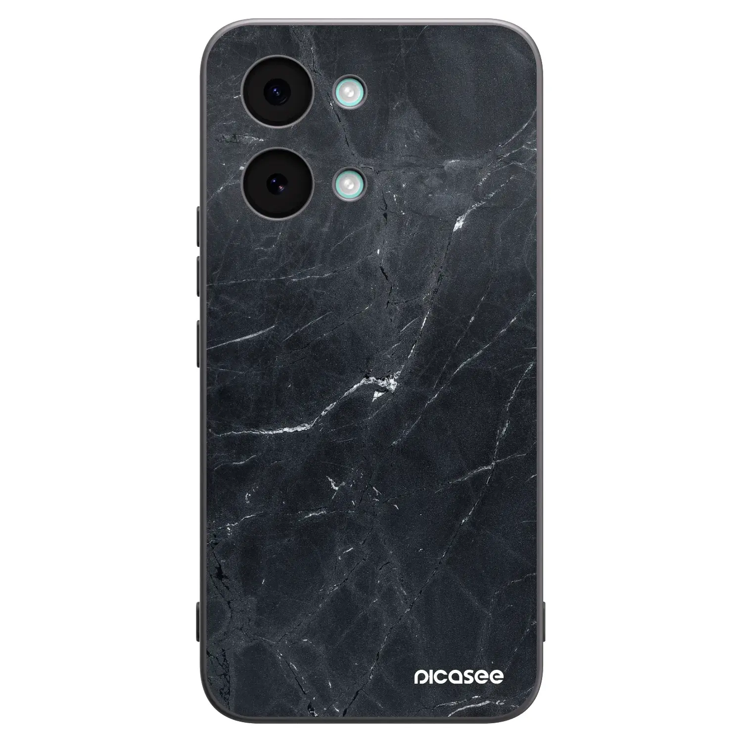Silikonový černý obal pro Xiaomi Poco X8 Pro Max - Black marble
