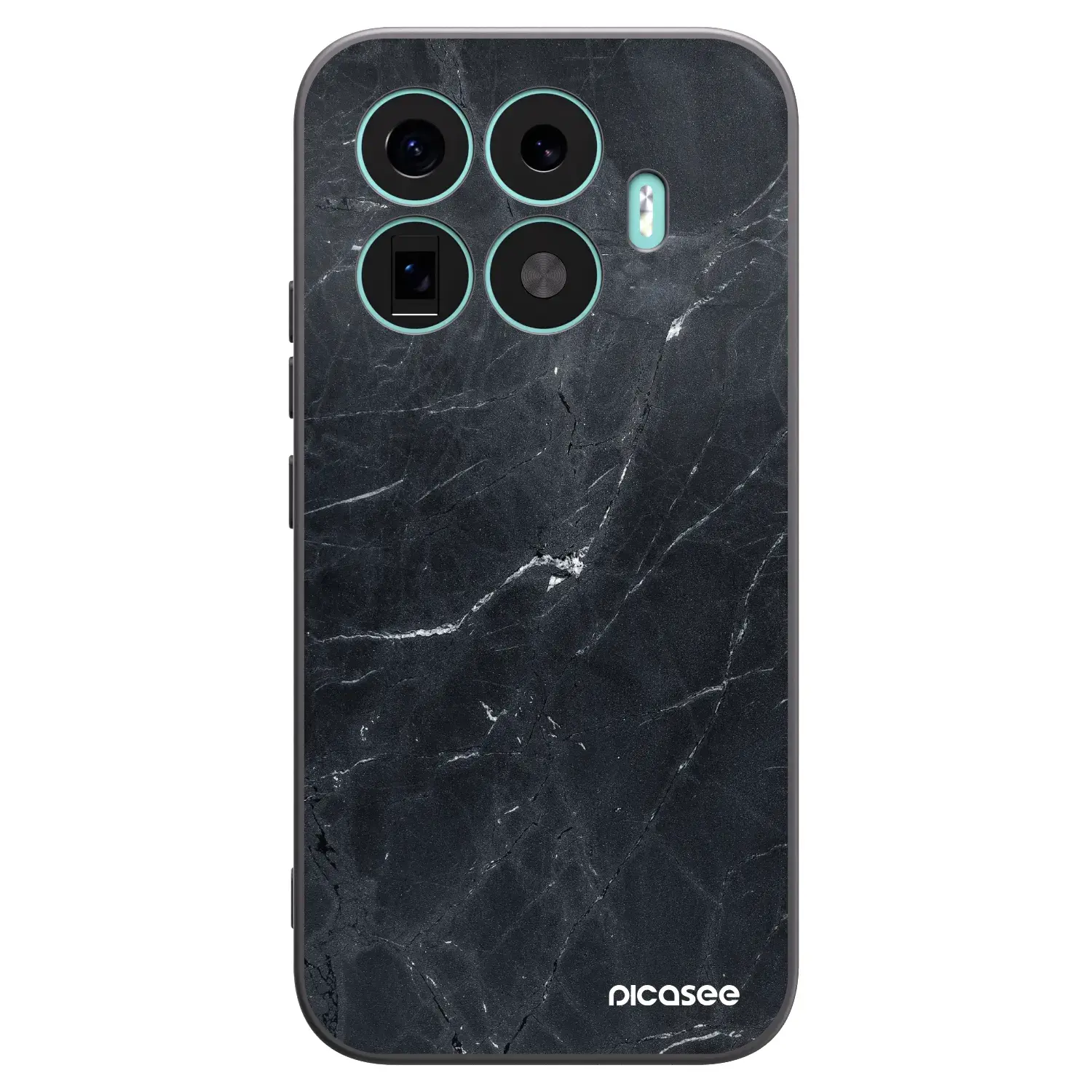 Silikonový černý obal pro Xiaomi 17T - Black marble