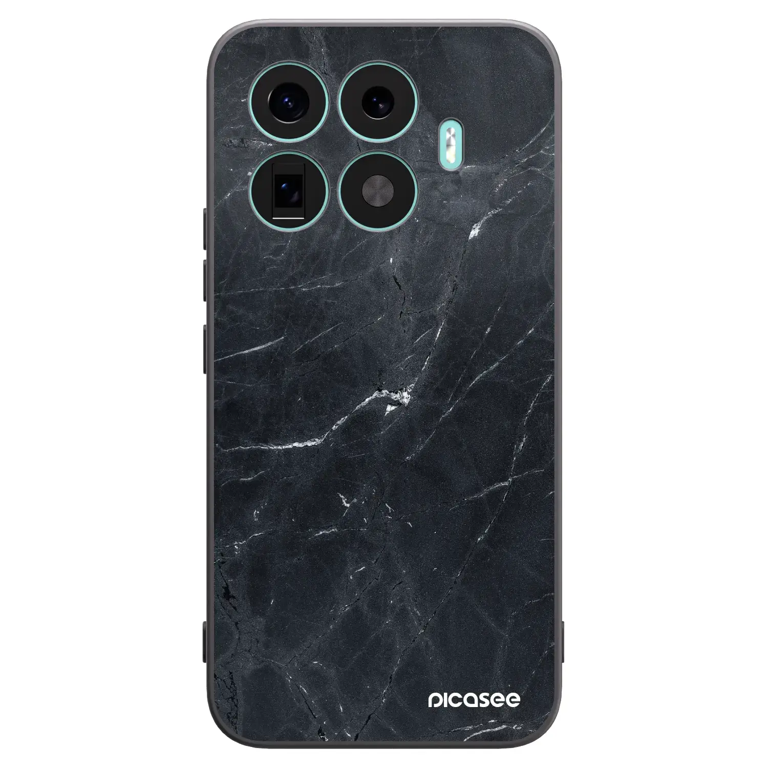 Silikonový černý obal pro Xiaomi 17T Pro - Black marble