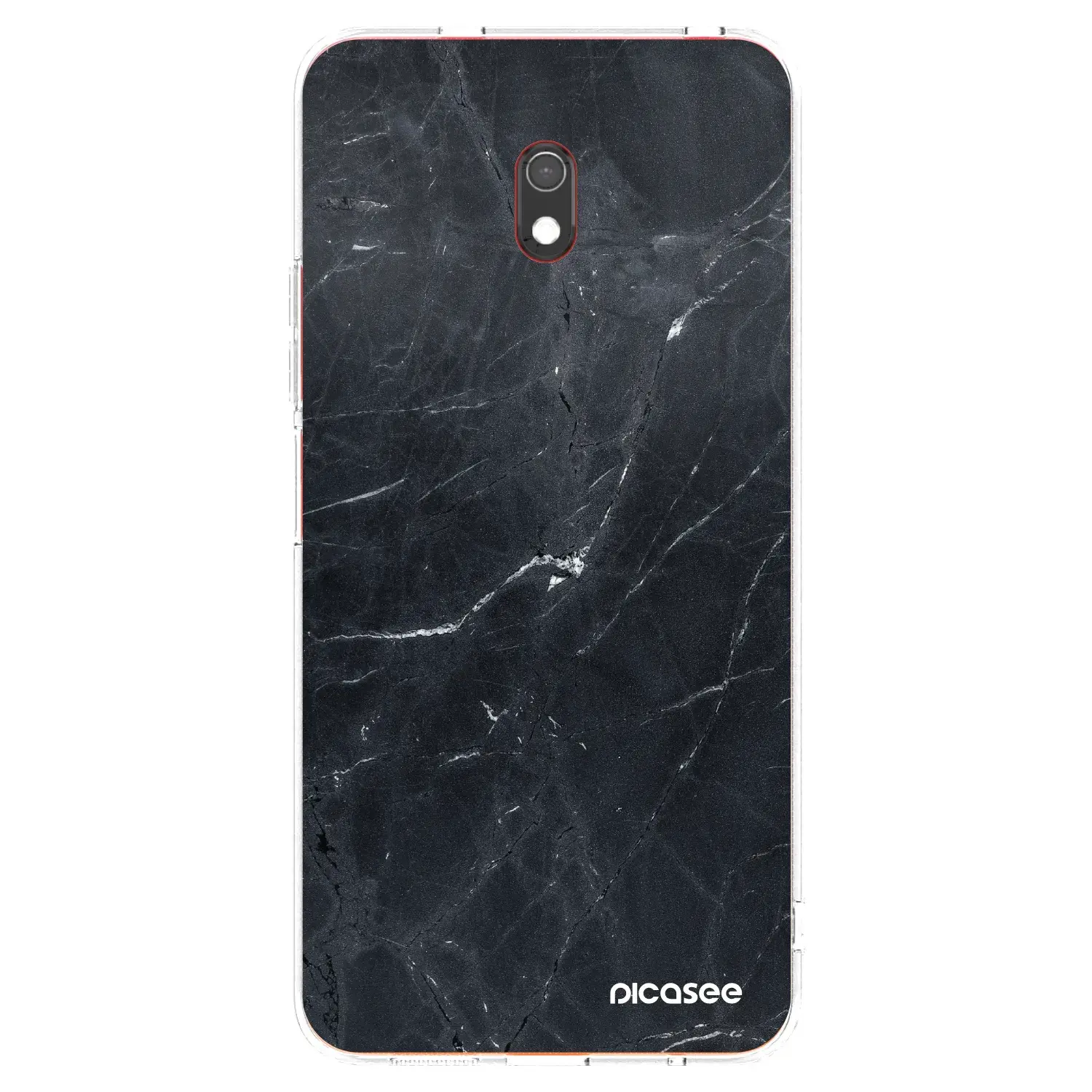 Silikonový průhledný obal pro Xiaomi Redmi 8A - Black marble