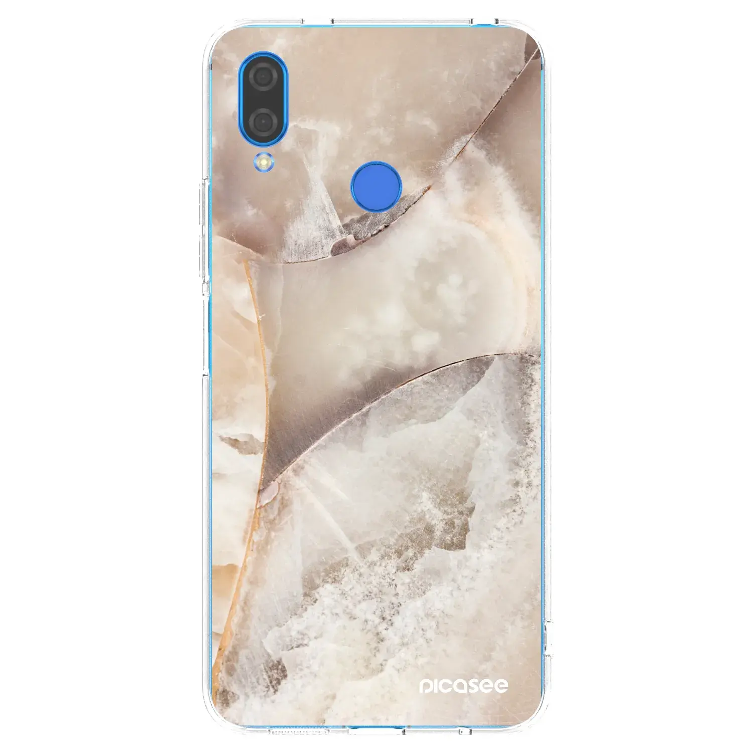 Silikonový průhledný obal pro Huawei Nova 3i - Cream marble