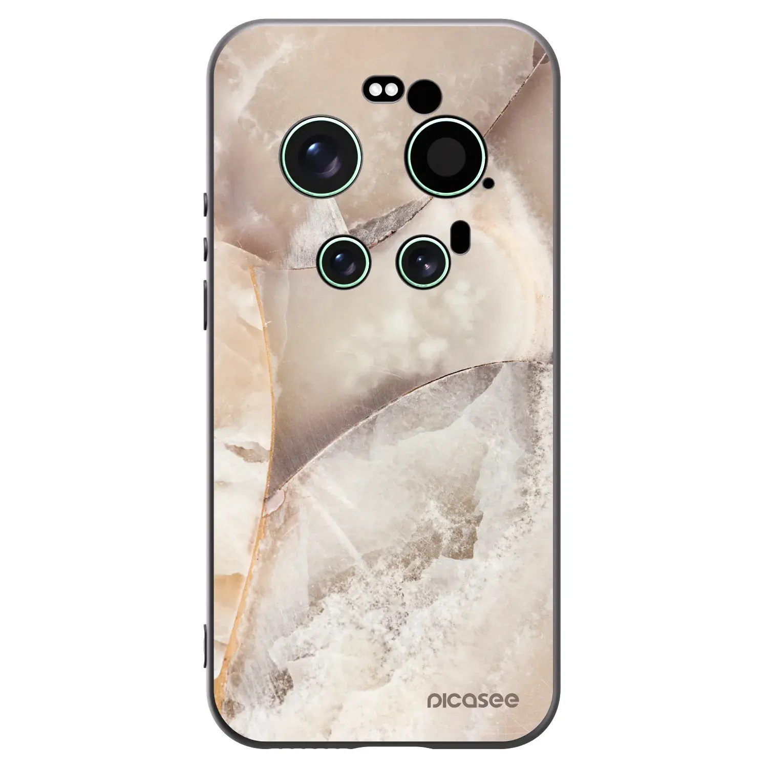 Silikonový černý obal pro Xiaomi 17 Ultra - Cream marble