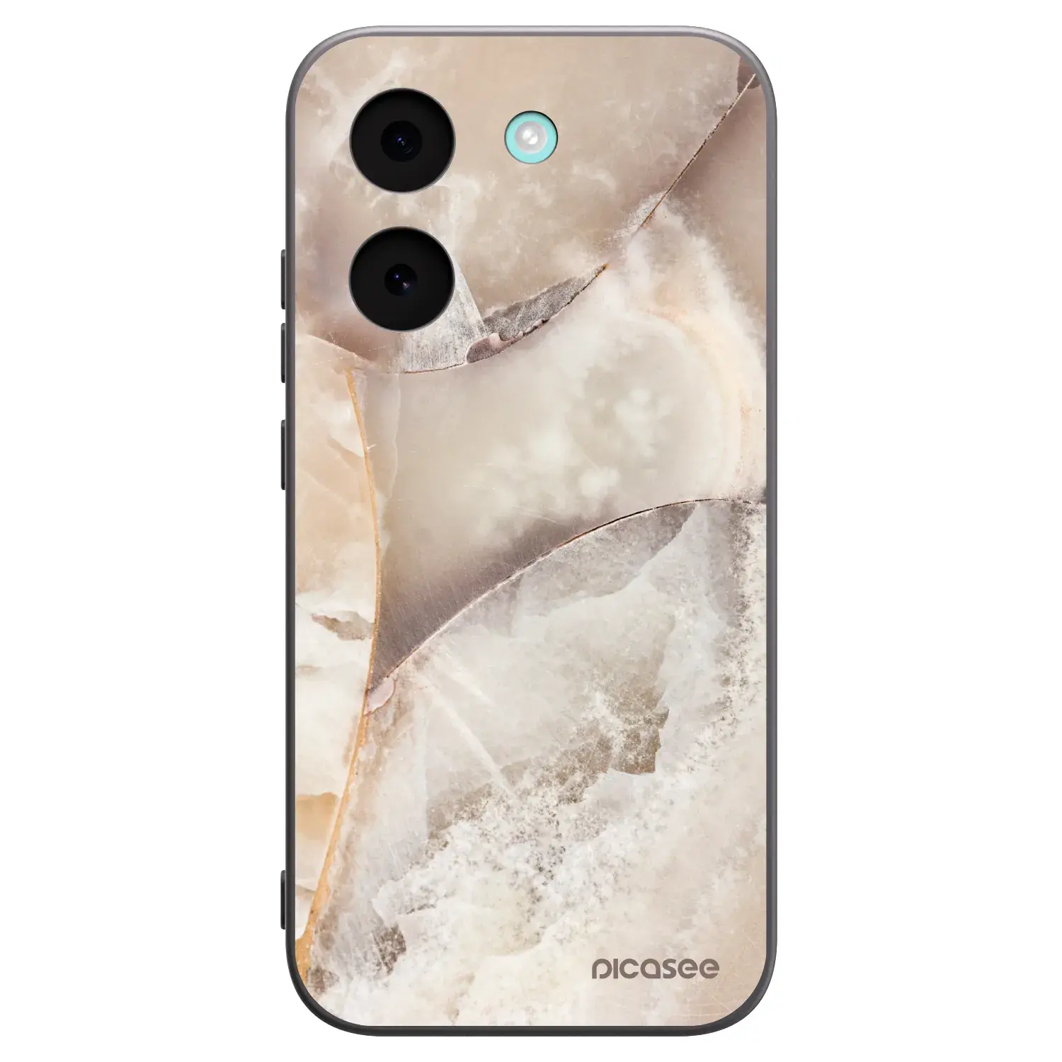 Silikonový černý obal pro Xiaomi Poco X8 Pro - Cream marble