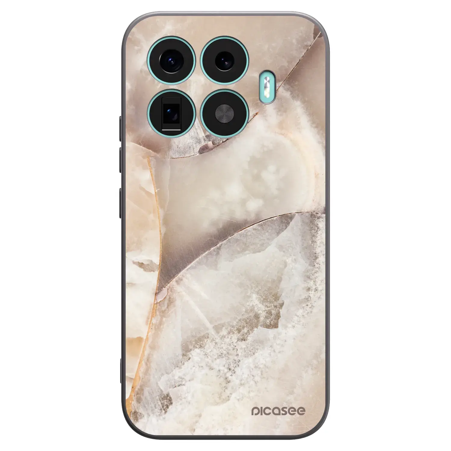 Silikonový černý obal pro Xiaomi 17T - Cream marble