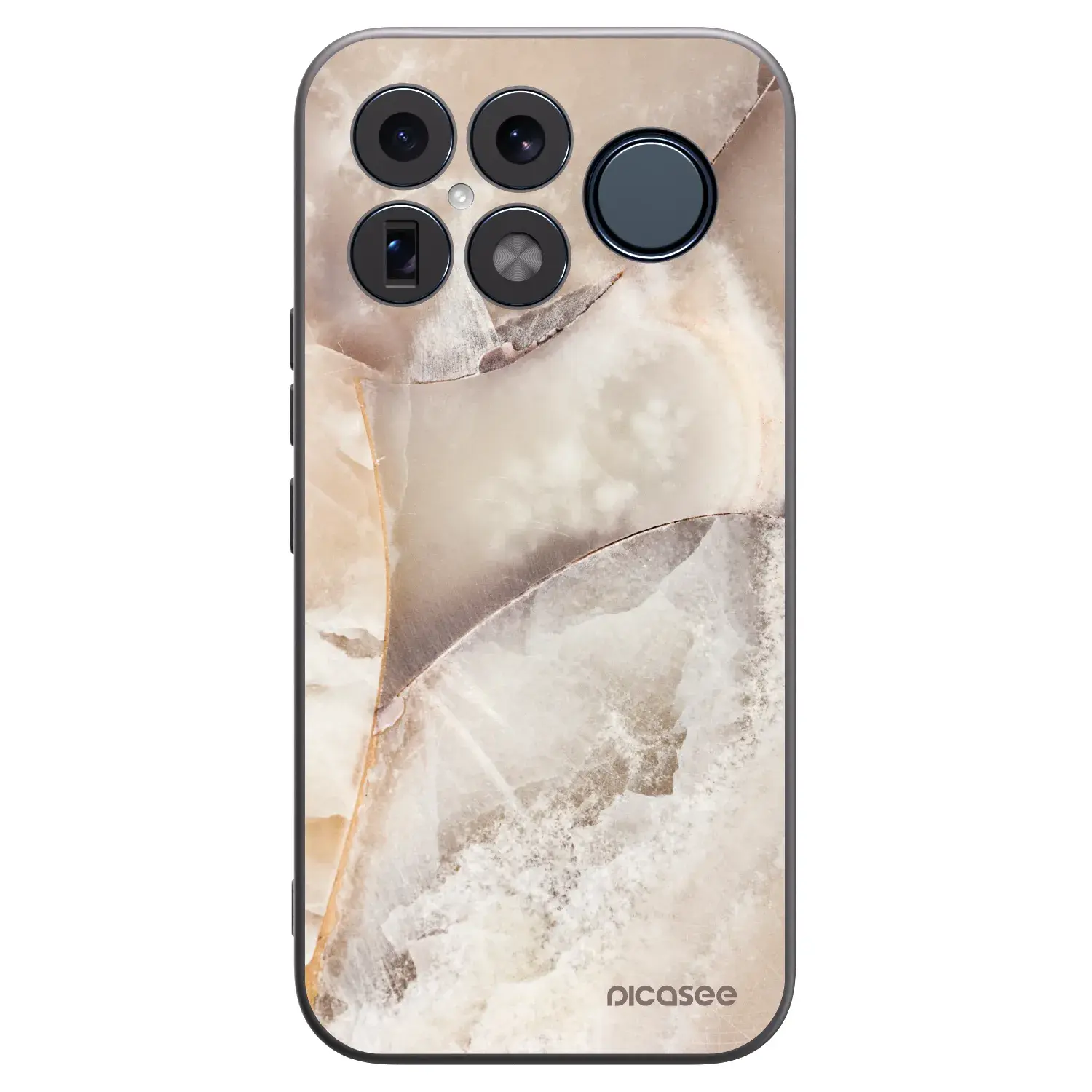 Silikonový černý obal pro Xiaomi Poco F8 Ultra - Cream marble