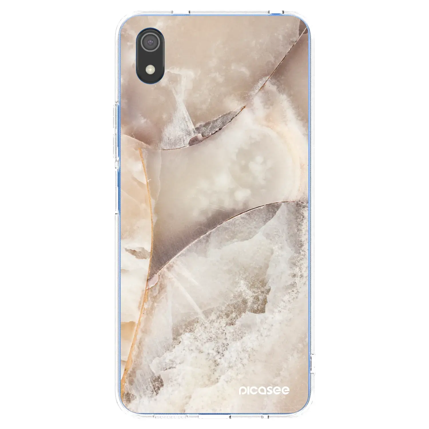 Silikonový průhledný obal pro Xiaomi Redmi 7A - Cream marble