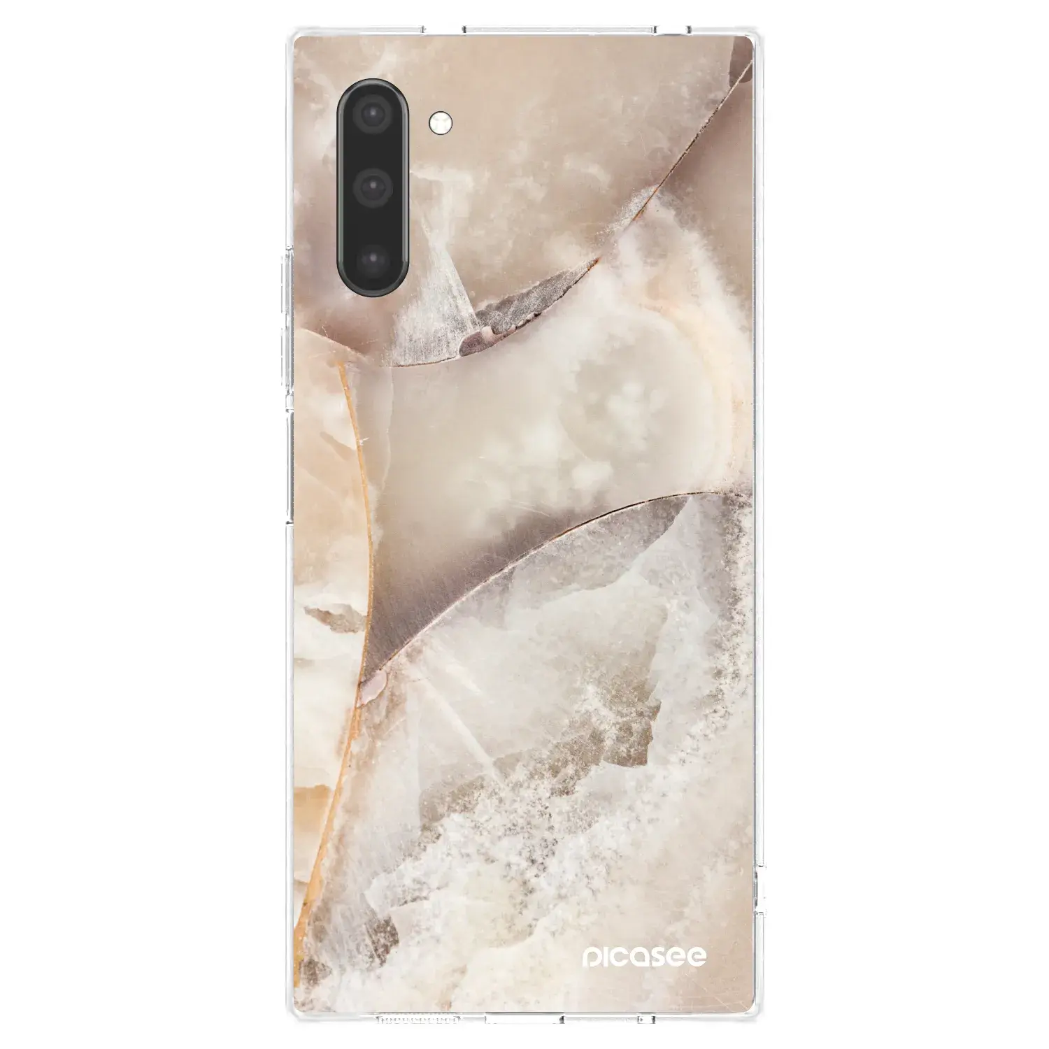 Silikonový průhledný obal pro Samsung Galaxy Note 10 N970F - Cream marble