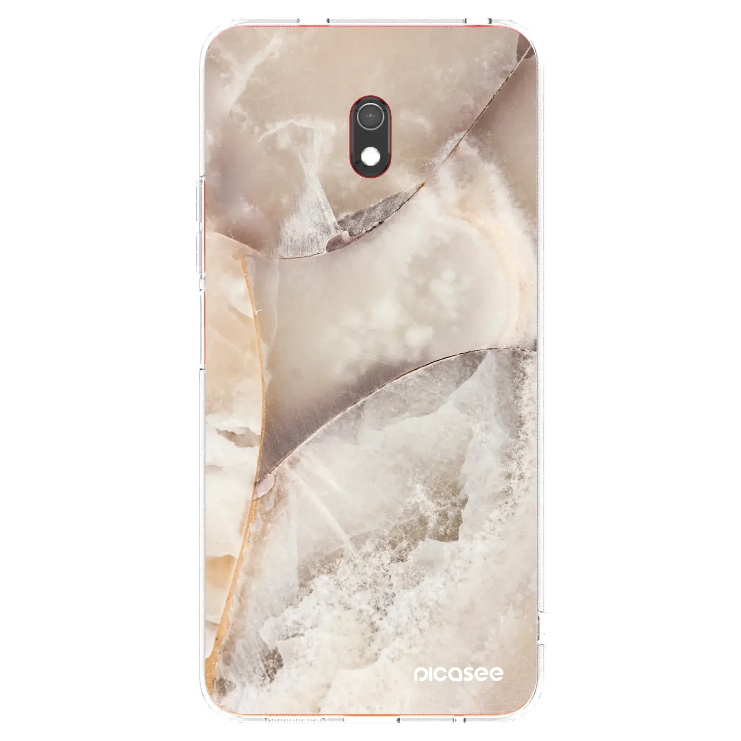 Silikonový průhledný obal pro Xiaomi Redmi 8A - Cream marble