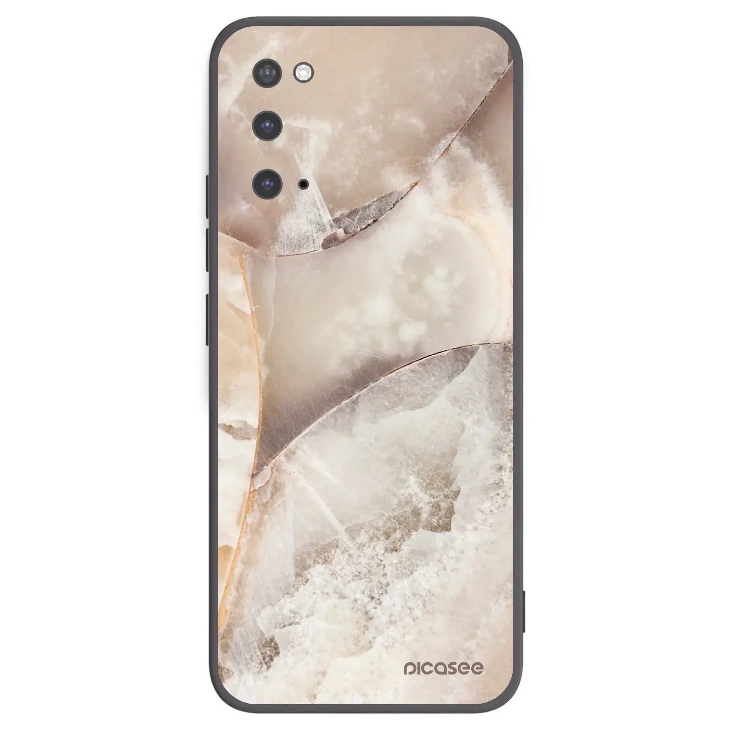 Silikonový černý obal pro Samsung Galaxy S20 G980F - Cream marble