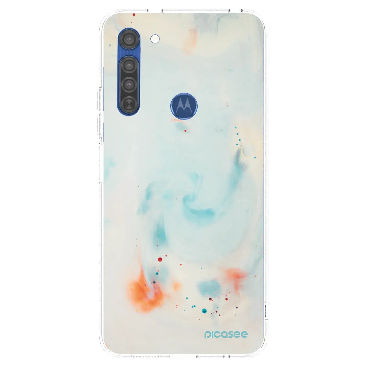 Silikonový průhledný obal pro Motorola Moto G8 - Splash