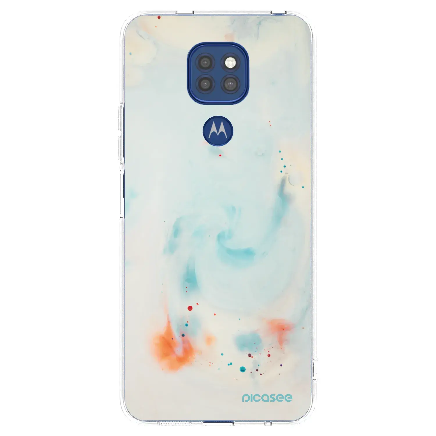Silikonový průhledný obal pro Motorola Moto G9 Play - Splash