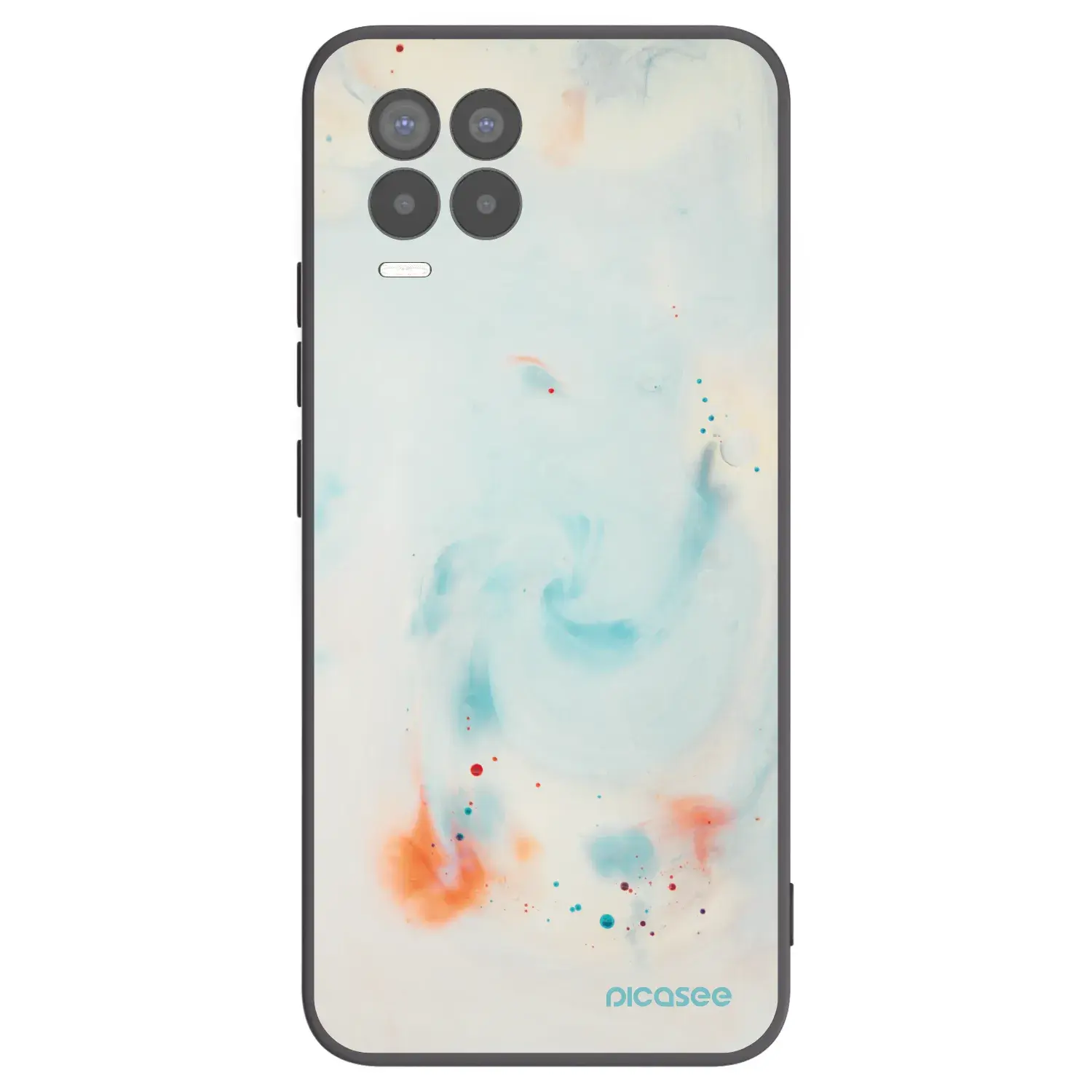 Silikonový černý obal pro Realme 8 Pro - Splash