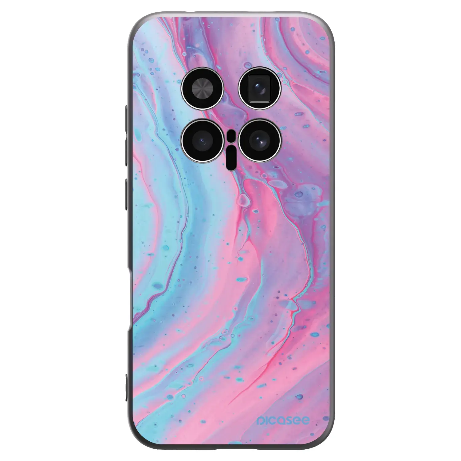 Silikonový černý obal pro Honor Magic8 Pro 5G - Pink liquid