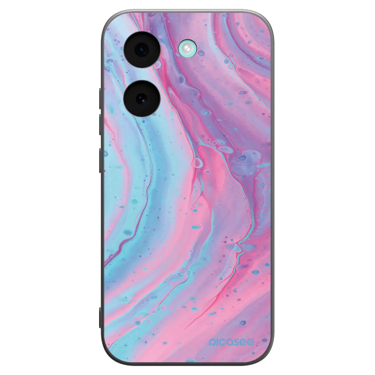 Silikonový černý obal pro Xiaomi Poco X8 Pro - Pink liquid