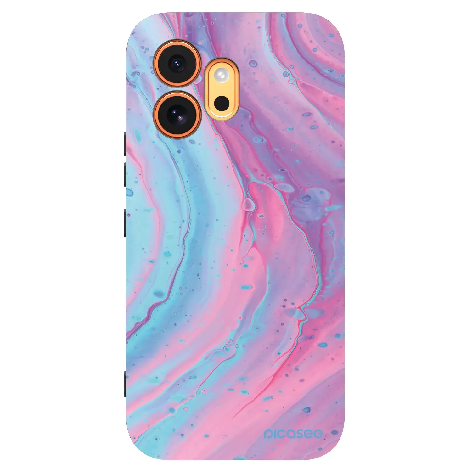 Silikonový černý obal pro Honor 600 - Pink liquid