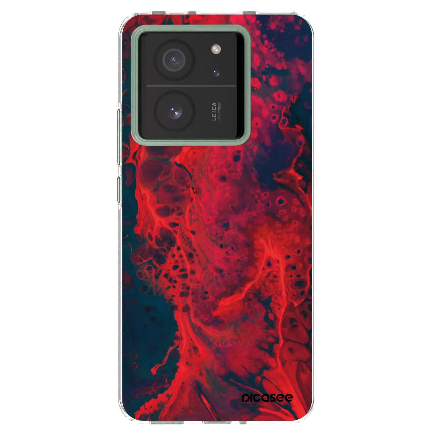 Silikonový průhledný obal pro Xiaomi 13T Pro - Organic red