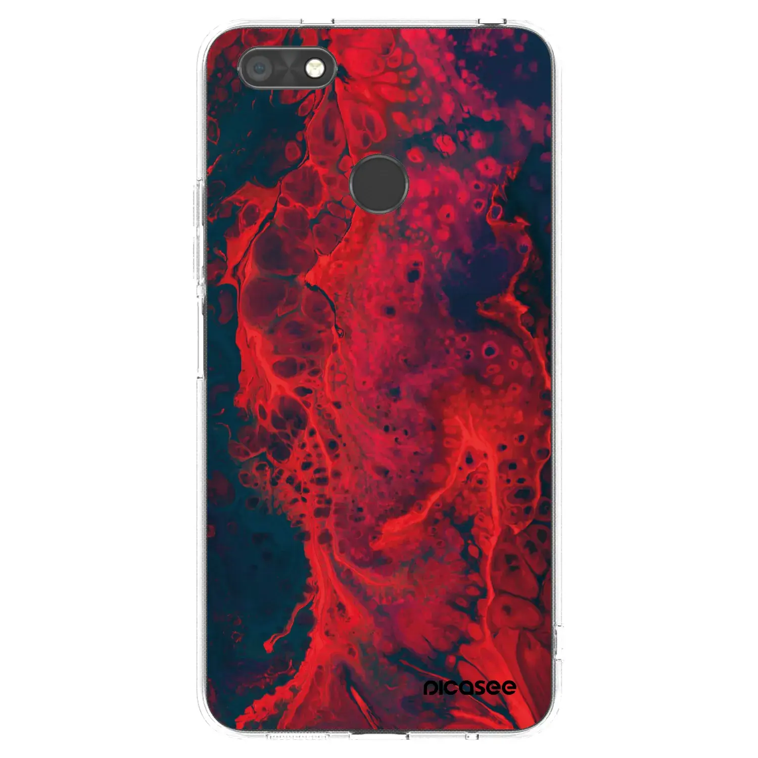 Silikonový průhledný obal pro Huawei P9 Lite Mini - Organic red