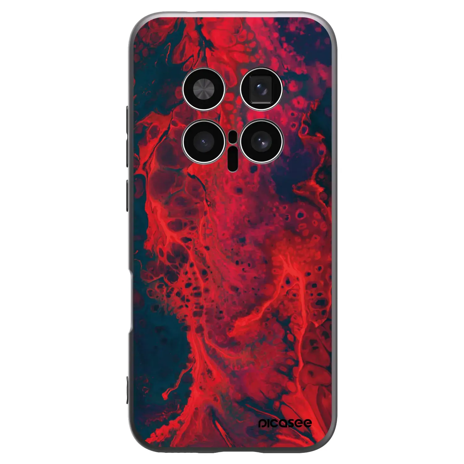Silikonový černý obal pro Honor Magic8 Pro 5G - Organic red