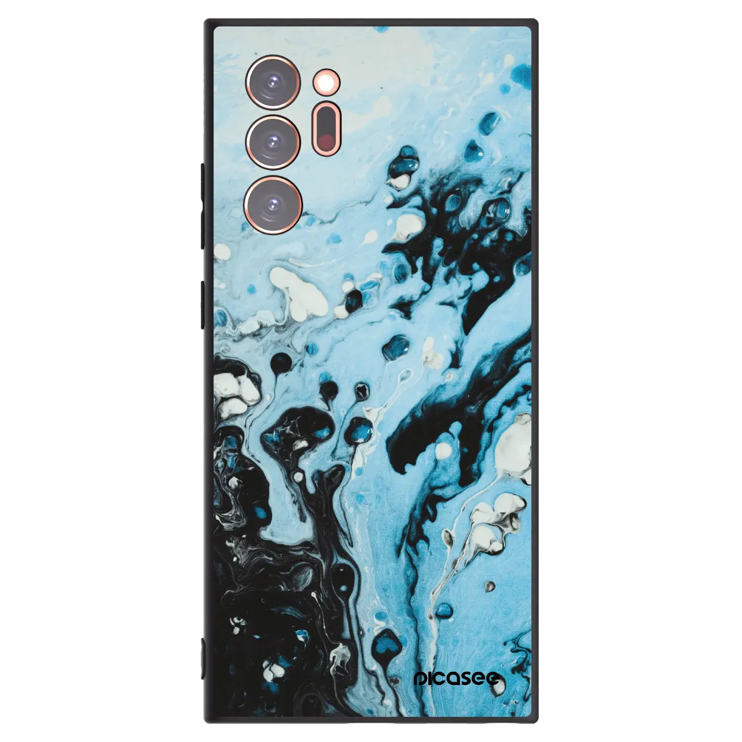 Silikonový černý obal pro Samsung Galaxy Note 20 Ultra - Organic blue