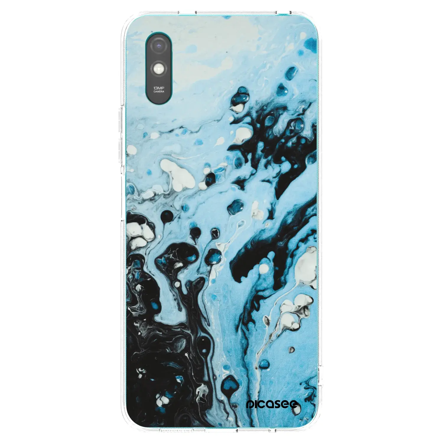 Silikonový průhledný obal pro Xiaomi Redmi 9AT - Organic blue