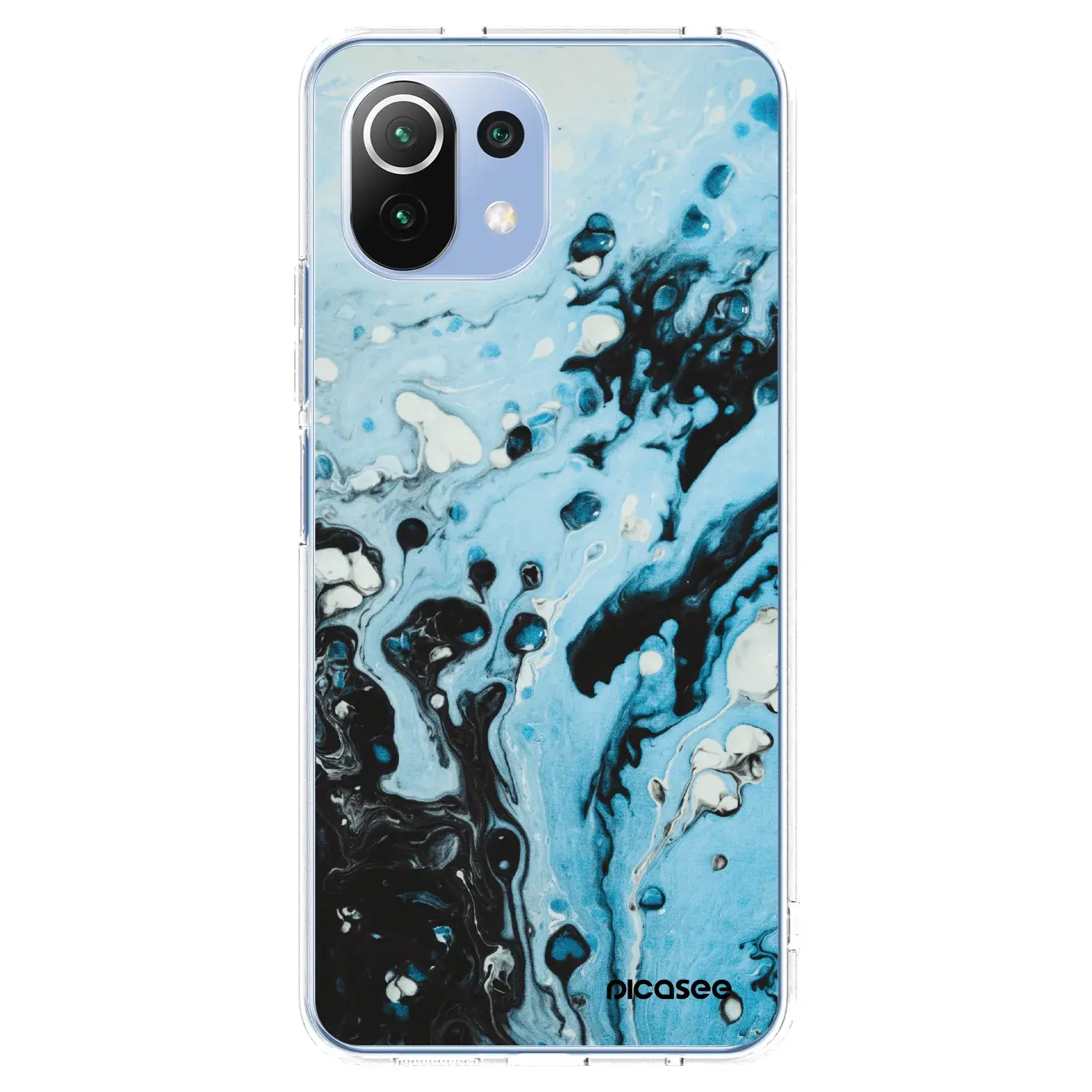 Silikonový průhledný obal pro Xiaomi 11 Lite 5G NE - Organic blue