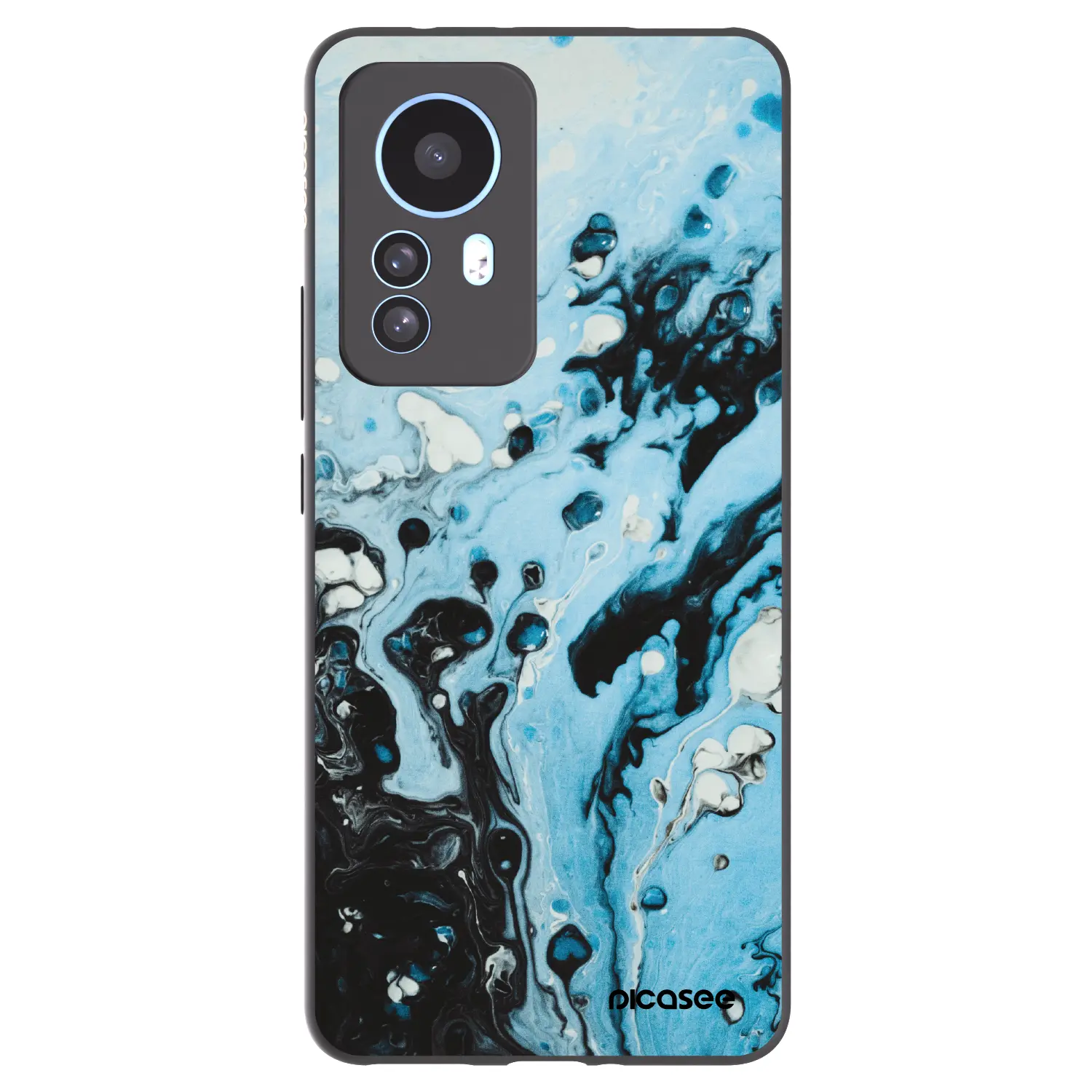 Silikonový černý obal pro Xiaomi 12T Pro - Organic blue