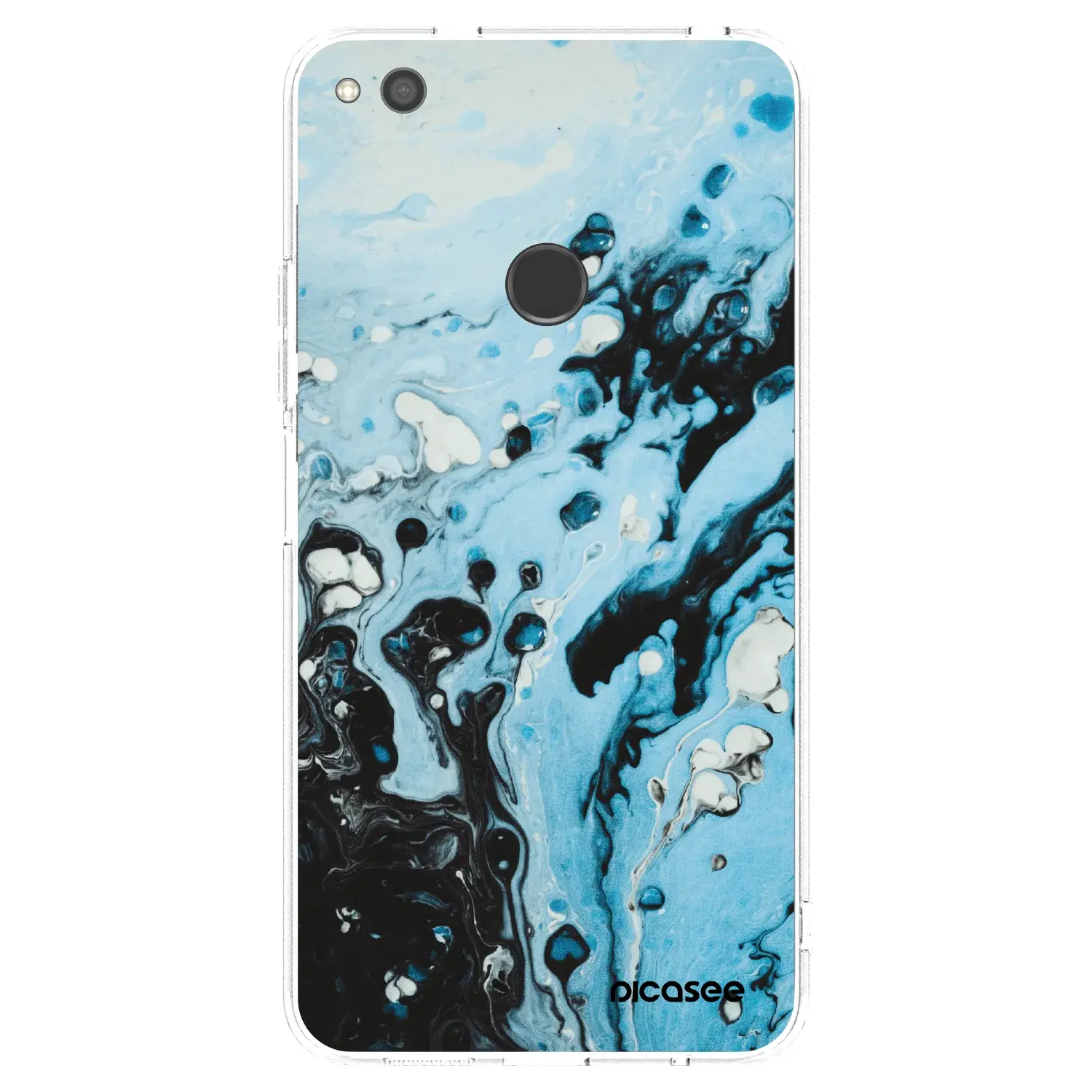 Silikonový průhledný obal pro Huawei P9 Lite 2017 - Organic blue