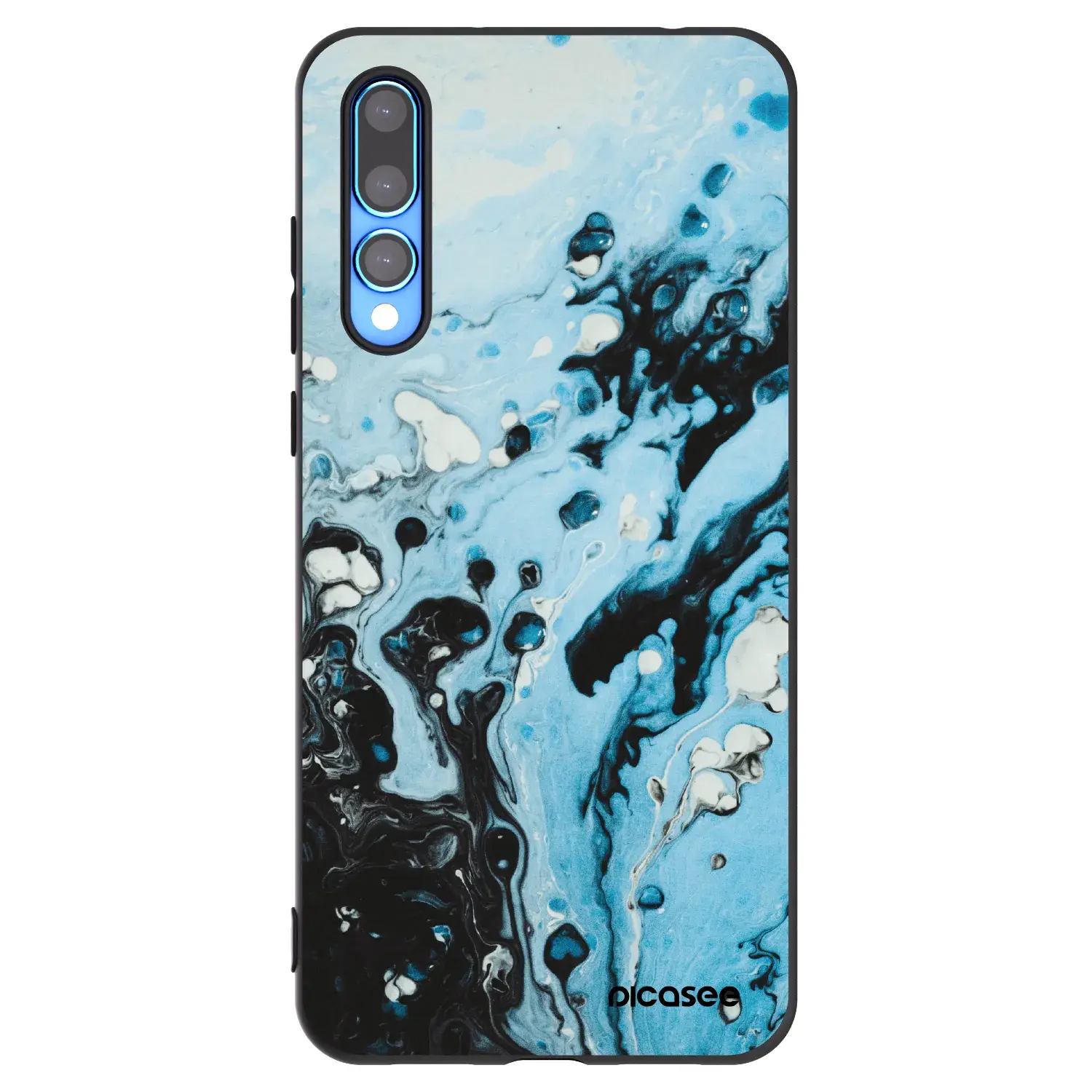 Silikonový černý obal pro Huawei P20 Pro - Organic blue