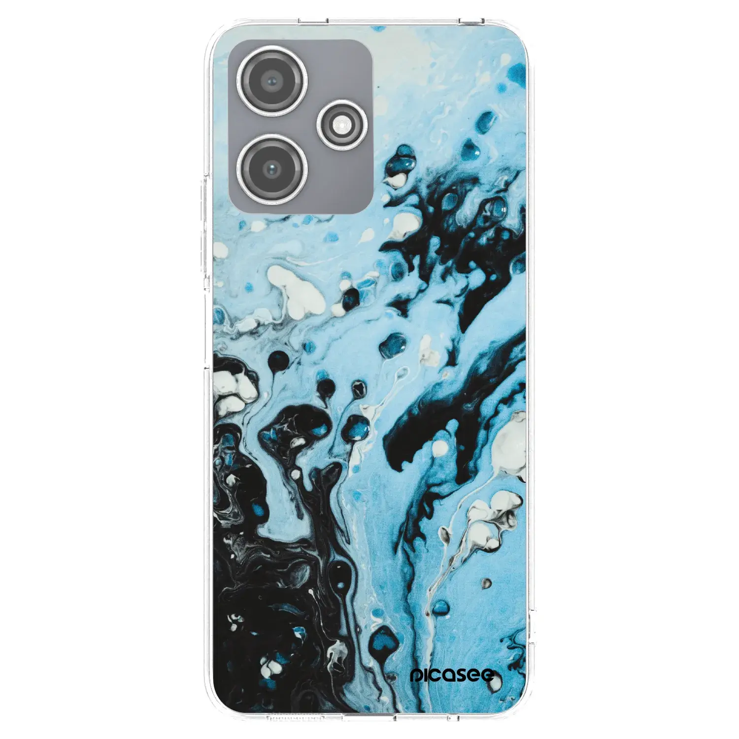 Silikonový průhledný obal pro Xiaomi Redmi 12 5G - Organic blue