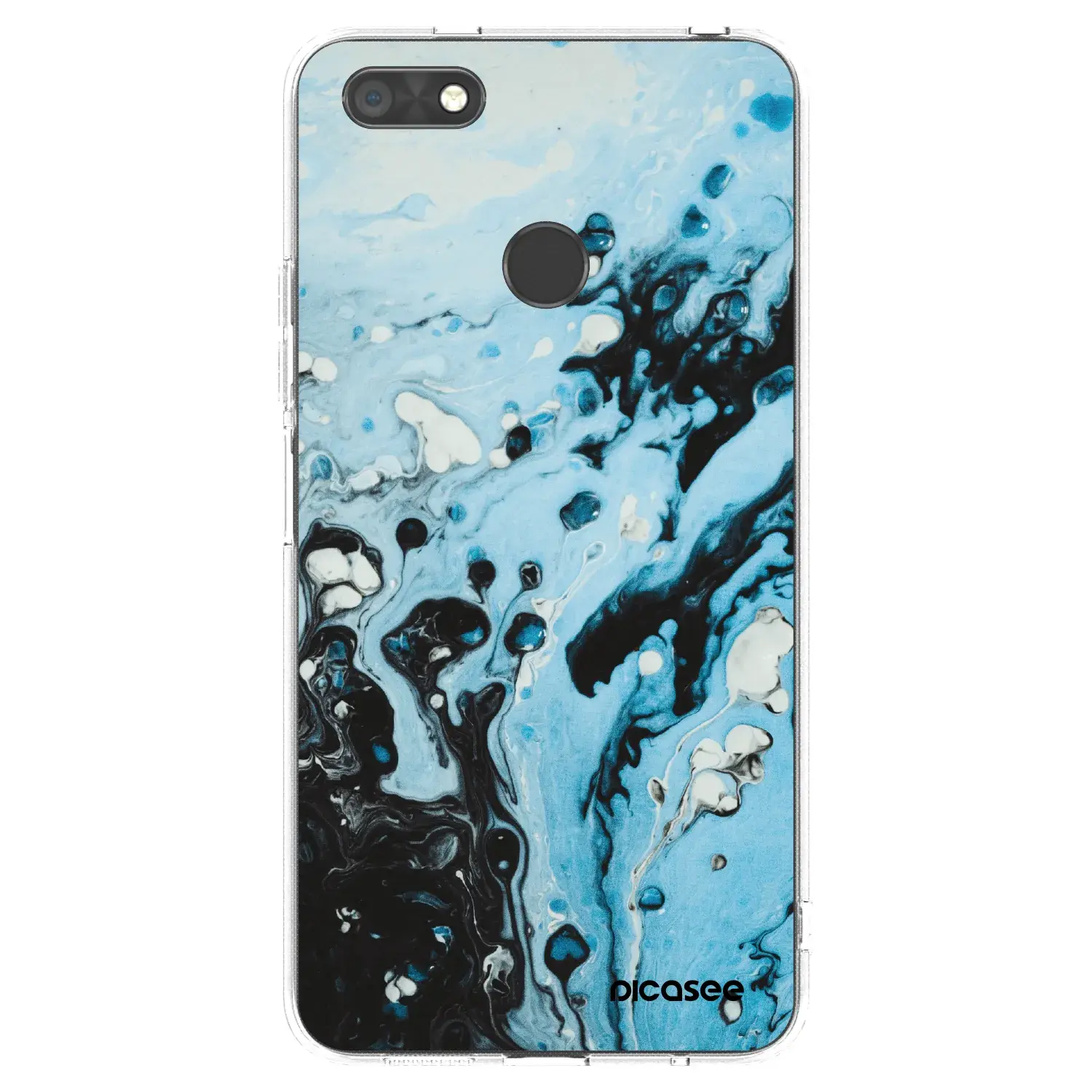 Silikonový průhledný obal pro Huawei P9 Lite Mini - Organic blue