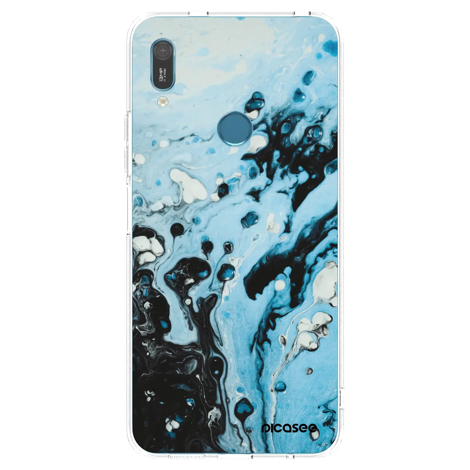 Silikonový průhledný obal pro Huawei Y6 2019 - Organic blue